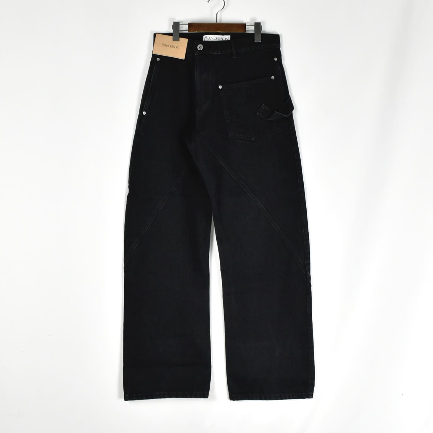 JW ANDERSON TWISTED WORKWEAR JEANS BLACK[DT0110-PG1595]