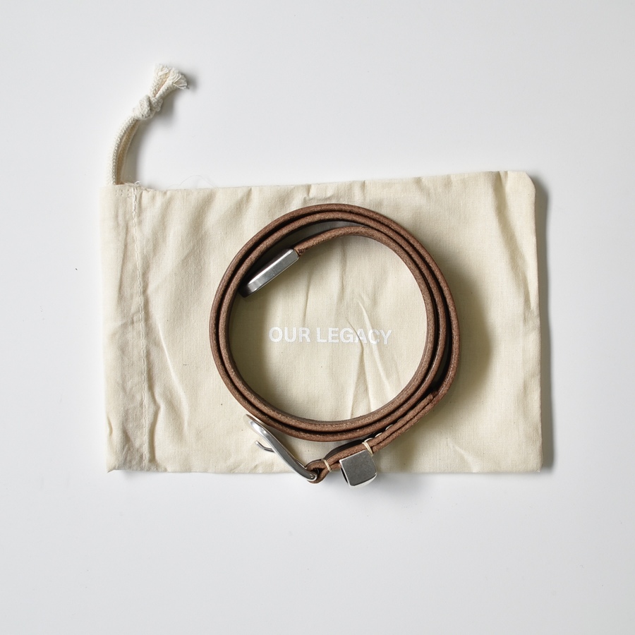 OUR LEGACY 2cm BELT [BROWN]