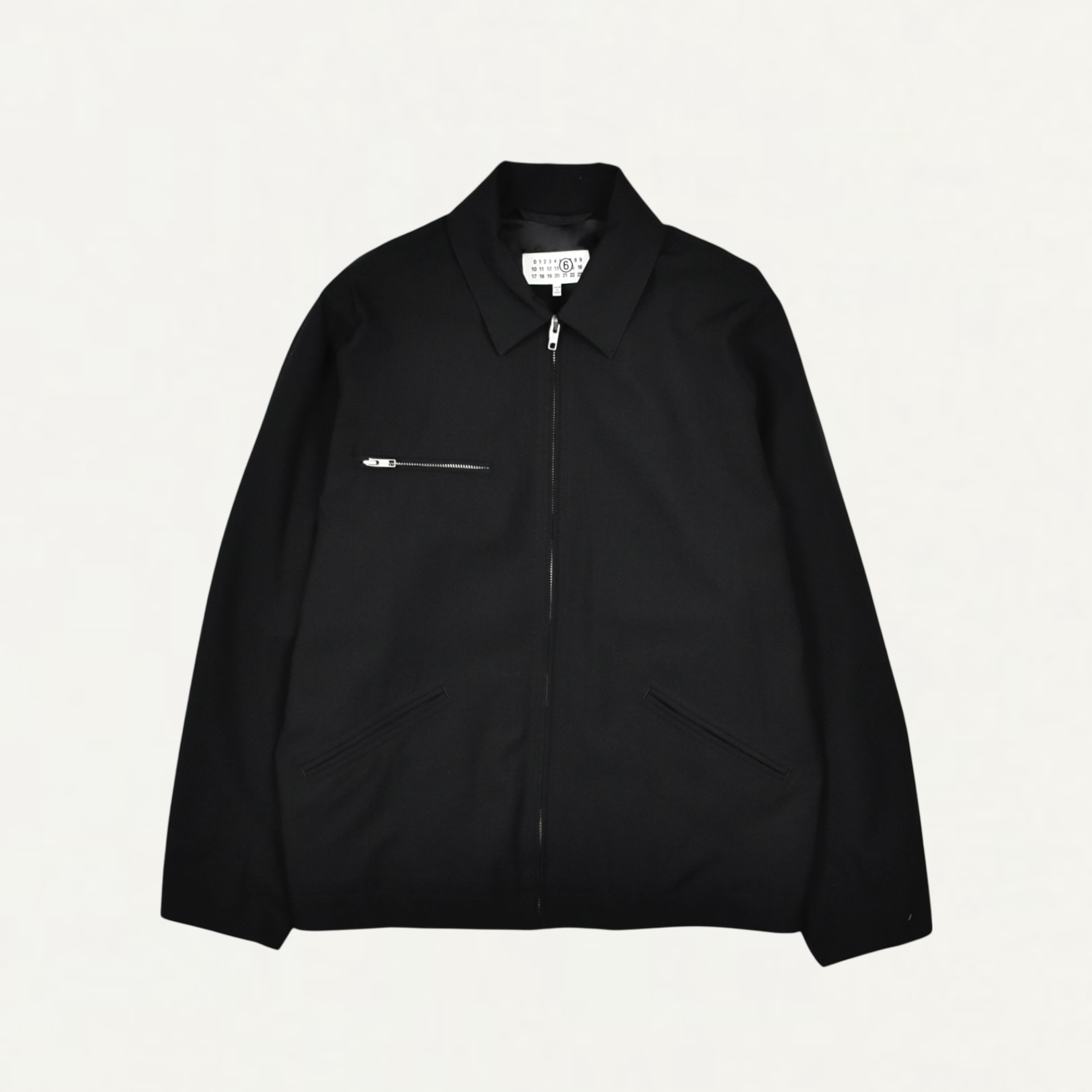 MM6 MAISON MARGIELA LIGHT WOOL BLEND SPORTSJACKET Black[SH0AM0069]