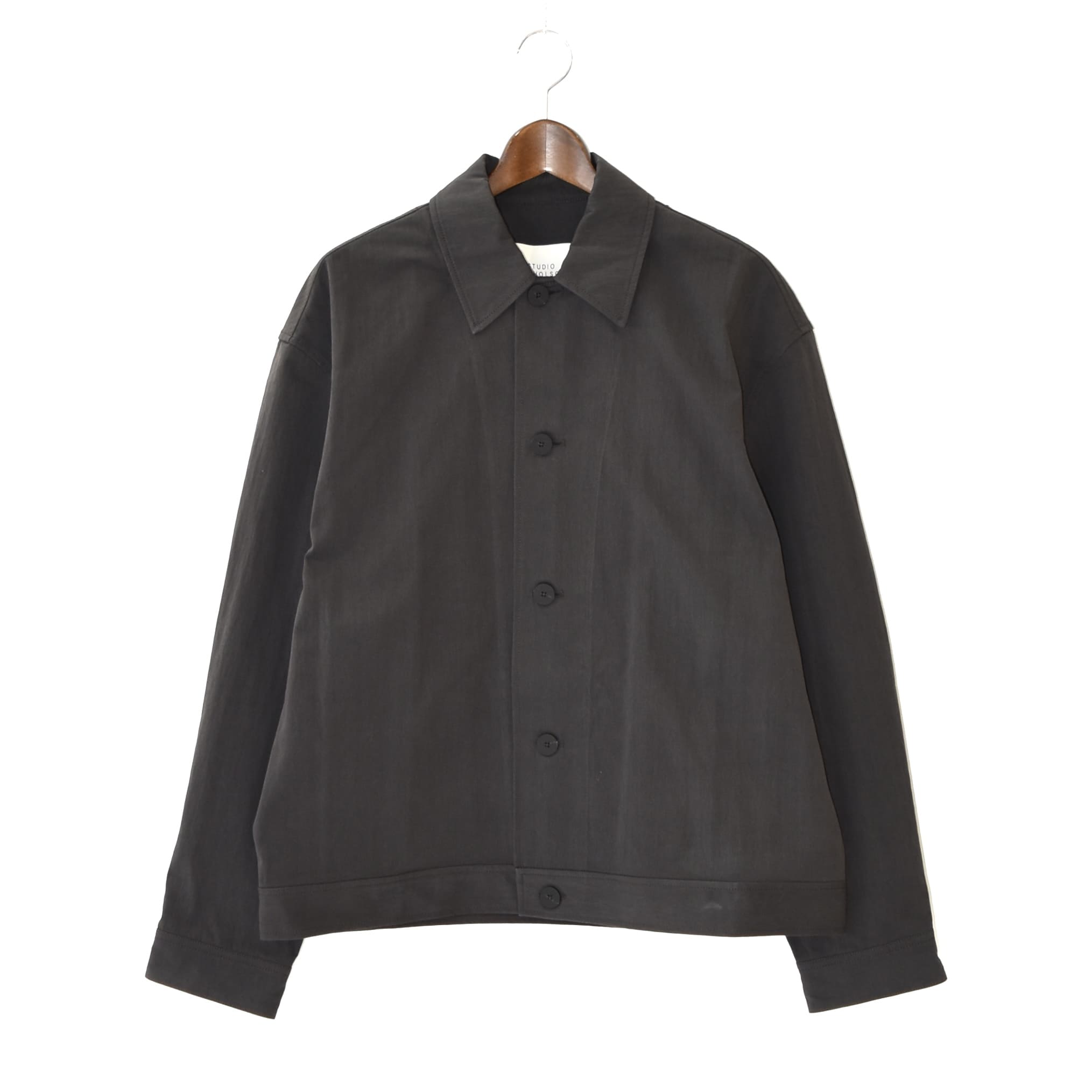 STUDIO NICHOLSON BUTTON UP OVERSHIRTBJACKET OIL[NUMA SNM]