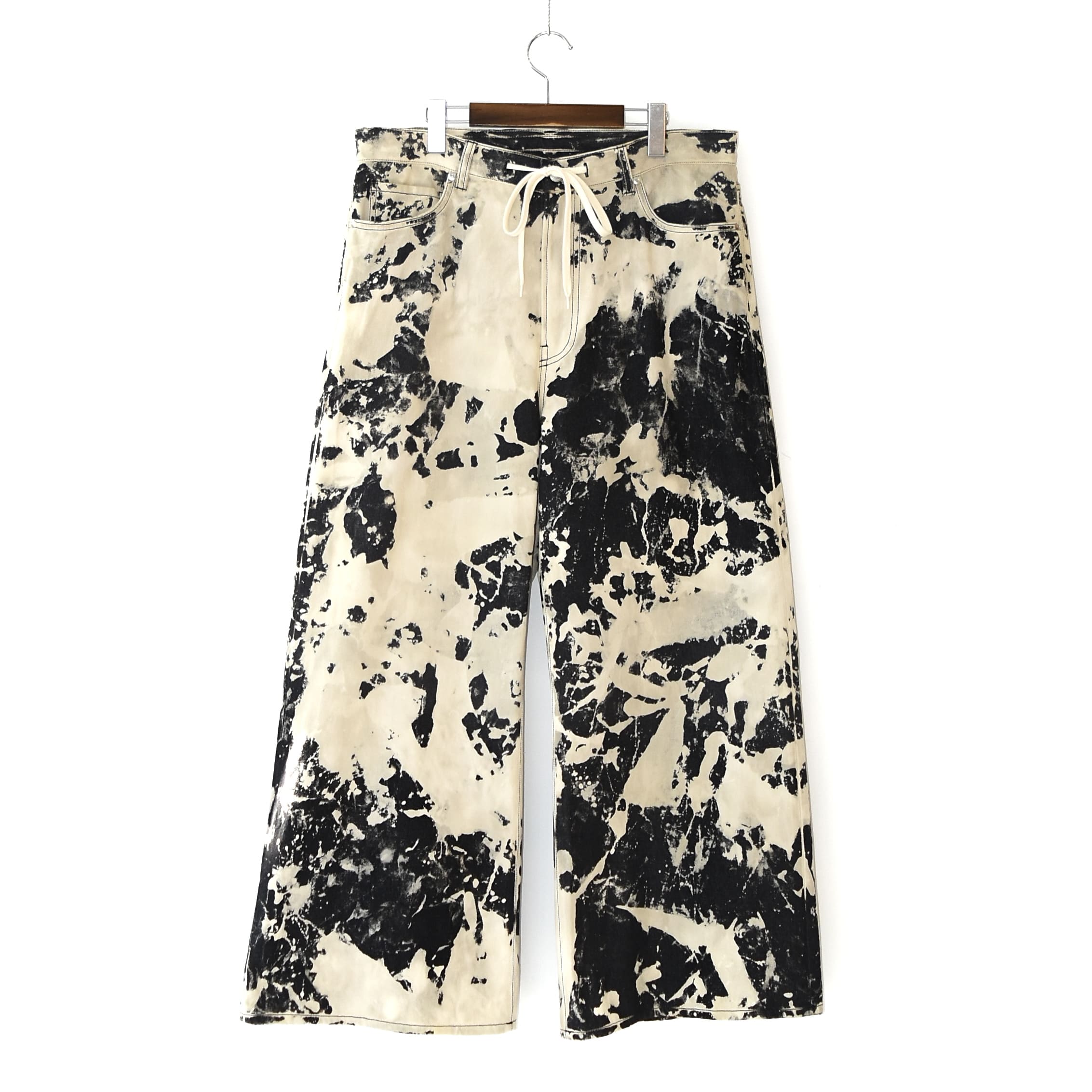 08sircus Kago-bassen drawstring baggy denim pants[S25SS-PT09]