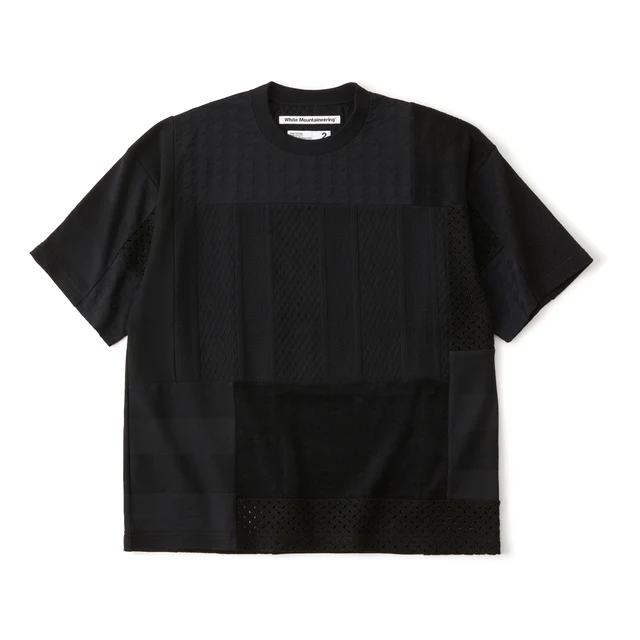 White Mountaineering PATCHWORK T-SHIRT BLACK[WM2571511]