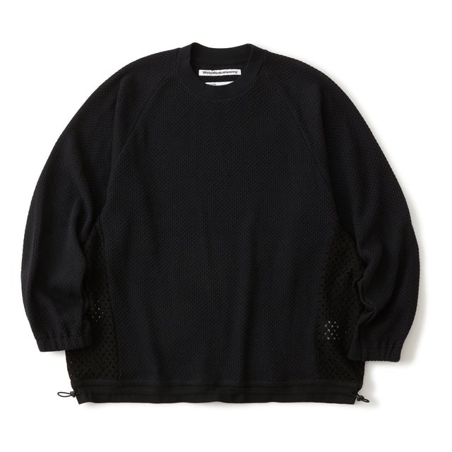 White Mountaineering RASCHEL RAGLAN OVERSIZED PULLOVER BLACK[WM2571503]