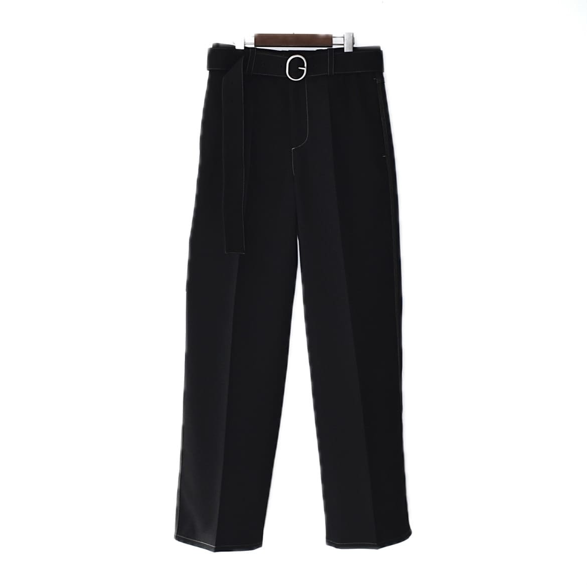 JIL SANDER RECYCLED POLYESTER GABARDINE TROUSER BLACK[J22KA0255J70001]