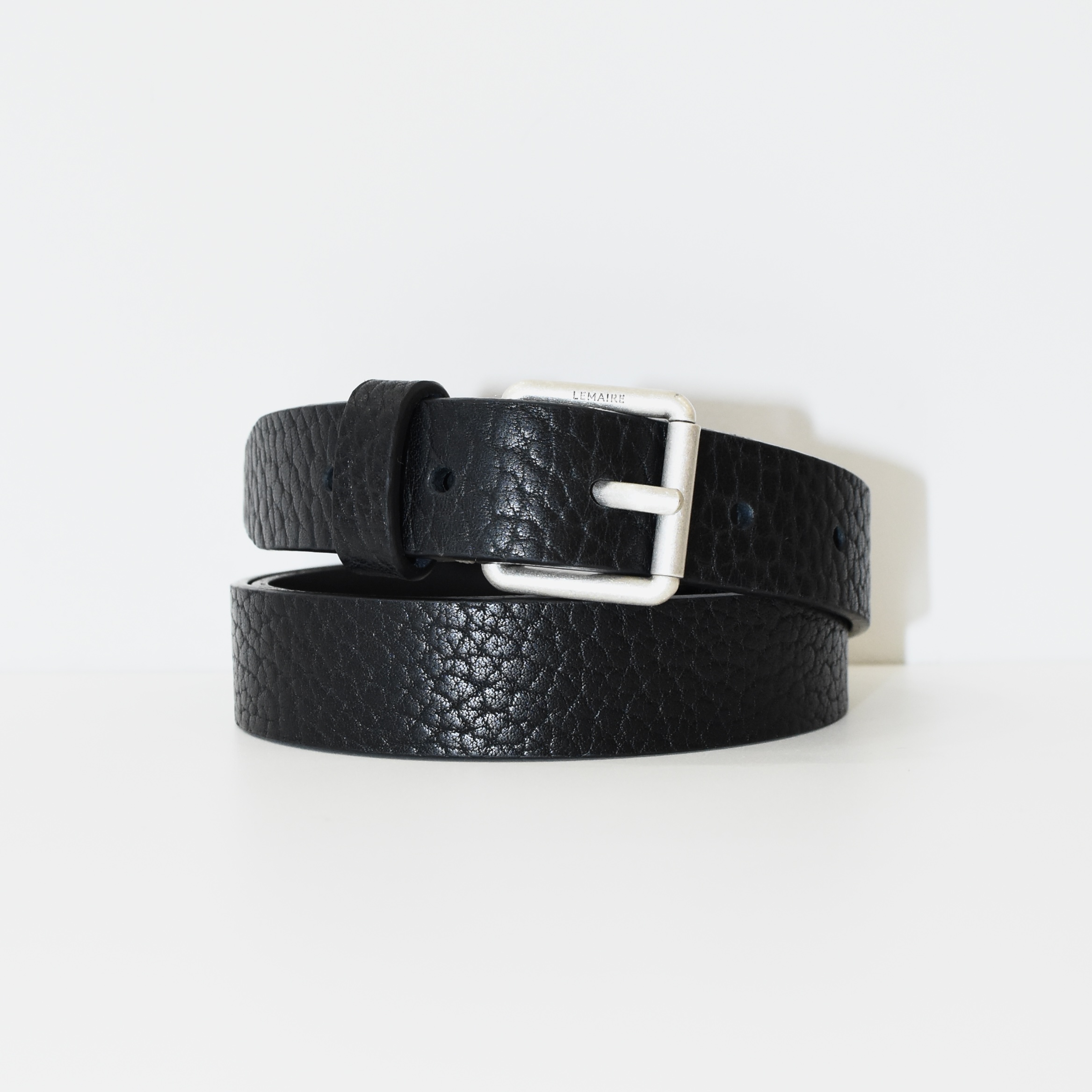 LEMAIRE REVERSED BELT 25 BLACK[AC1046 LL139]