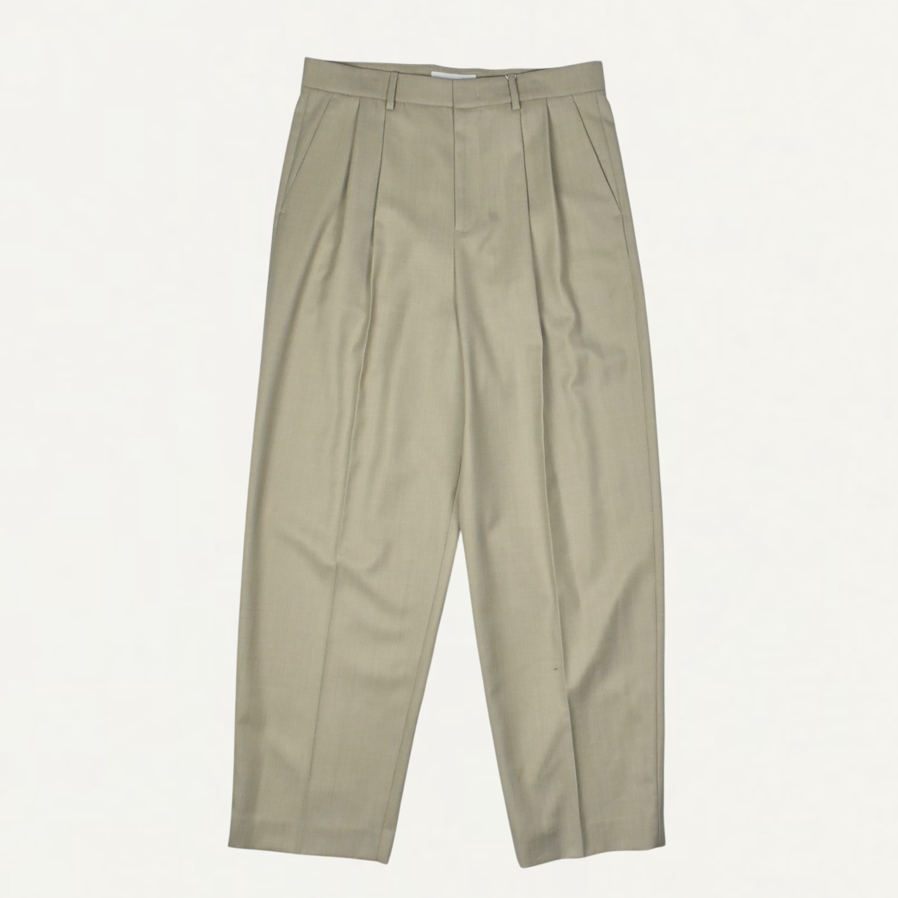 LE17SEPTEMBRE HOMME TWO TUCK WOOL TROUSERS BEIGE[LH2611PT009EBE]