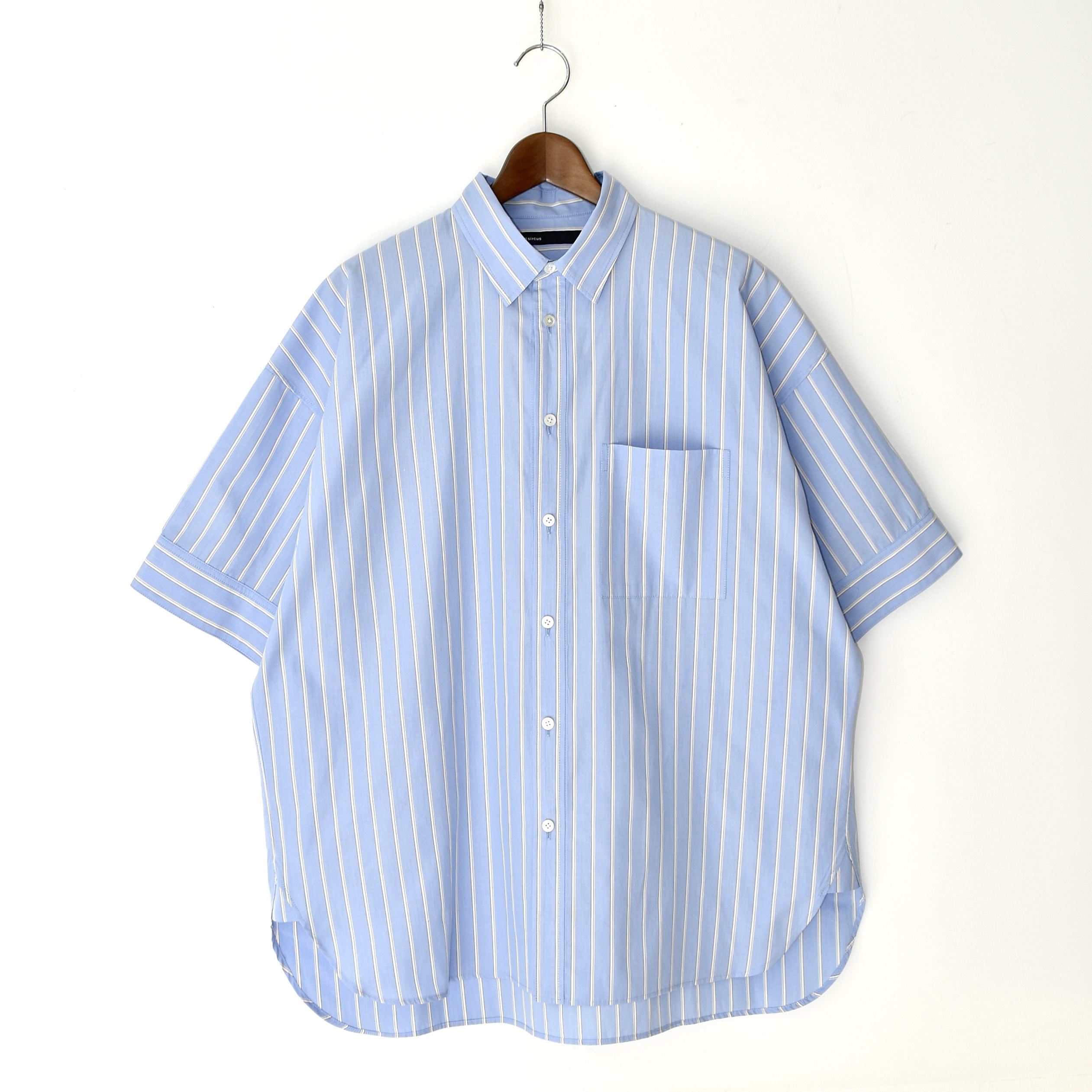 08sircus Cotton stripe short sleeve shirts[S25SS-SH06]