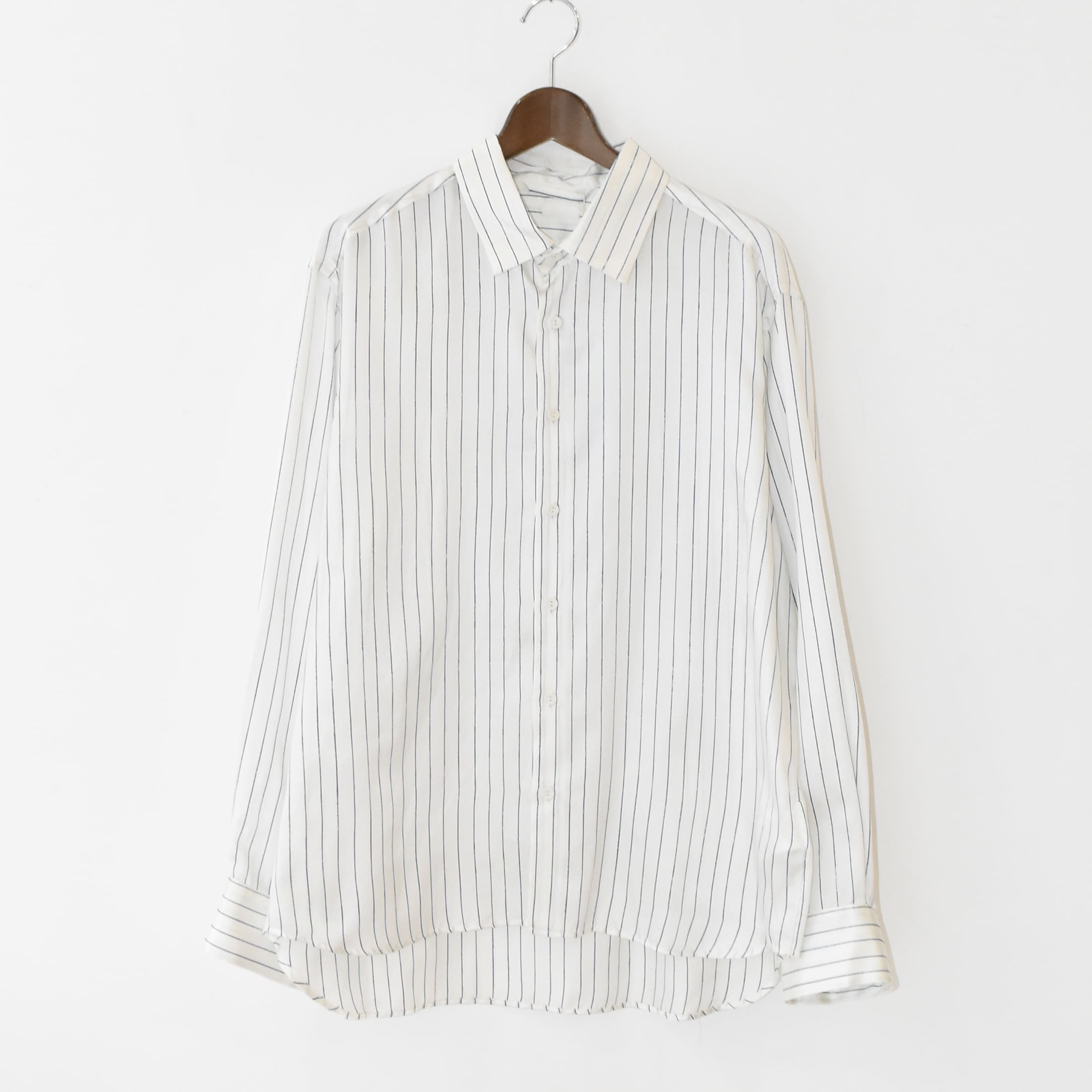 SEEALL REGULAR SHIRTS INDIGO STRIPE[SAU53-SH181-FS-002]