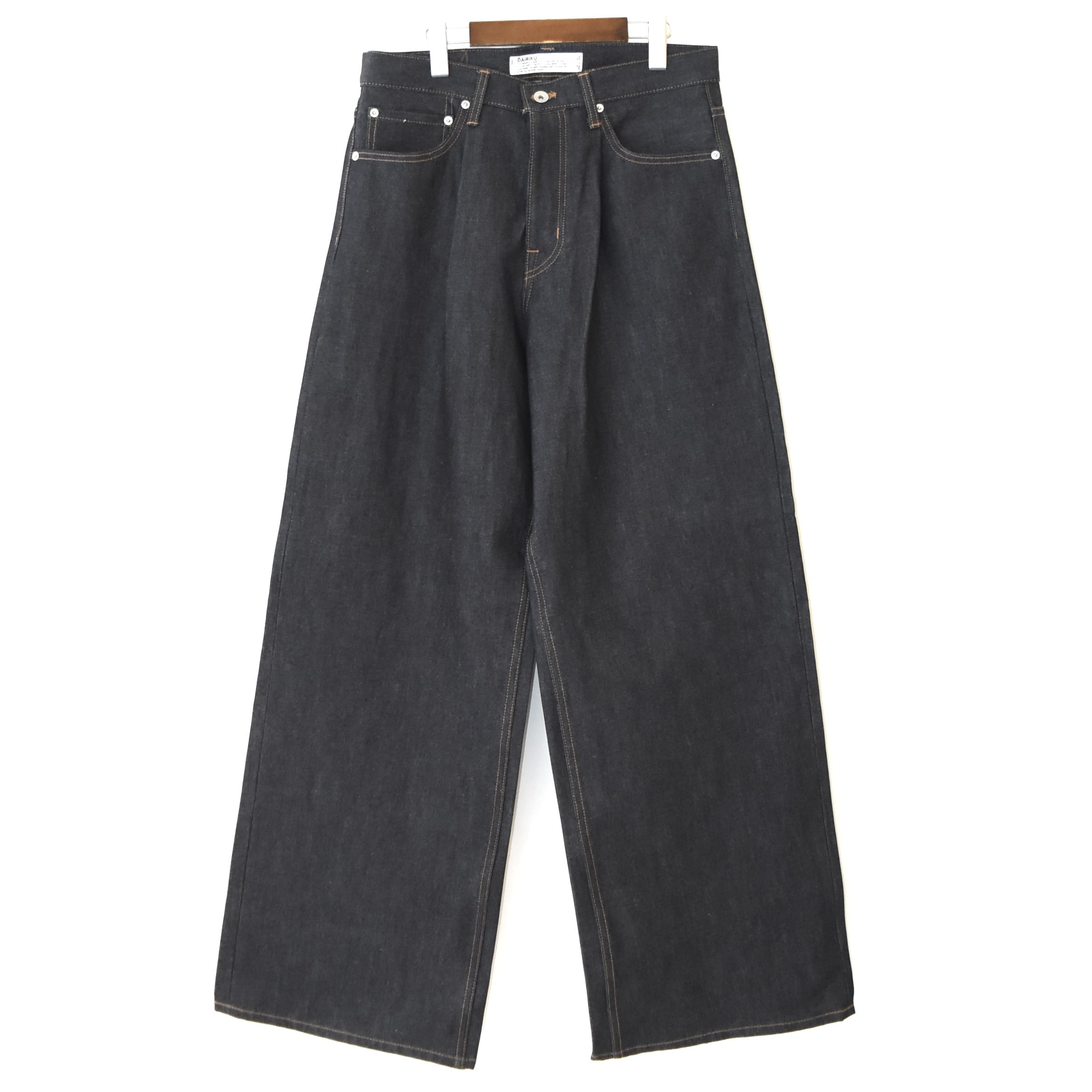 DAIRIKU "Wide" Rigid Denim Pants Indigo[25SS NW-DNM2]