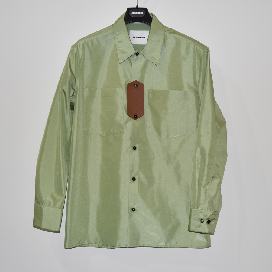 JIL SANDER シャイニーリサイクルポリエステルシャツ[J22DL0127]