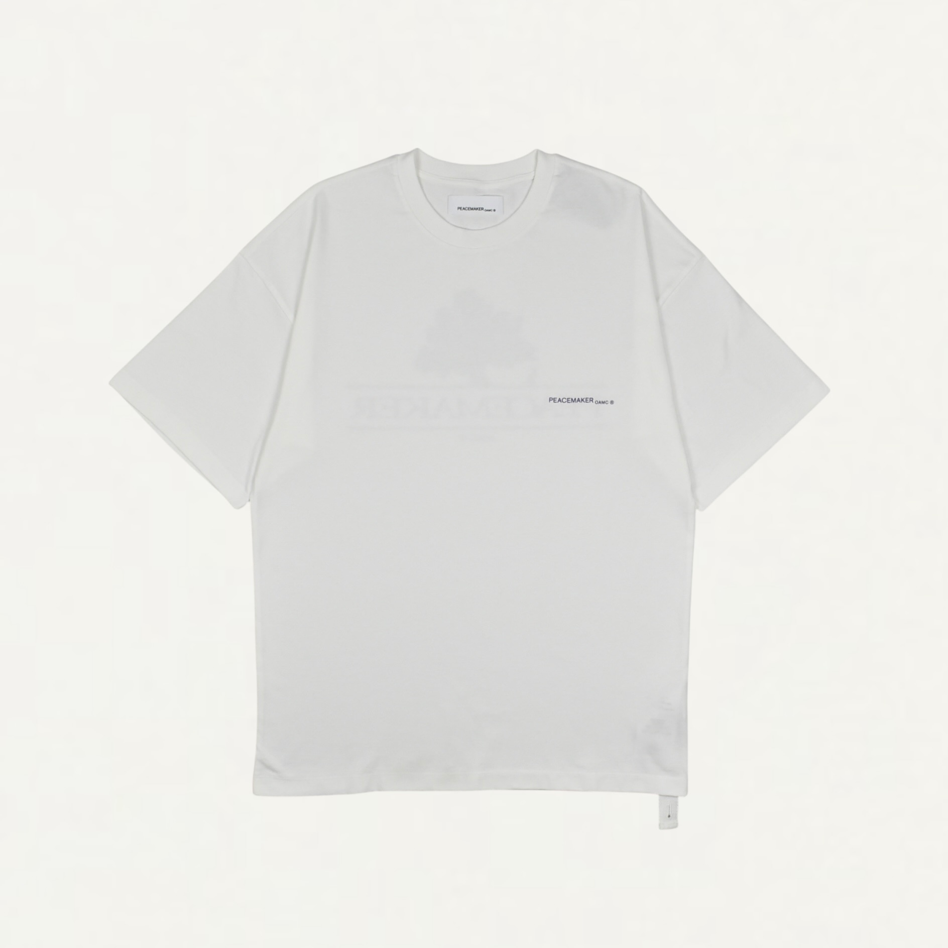 OAMC Peacemaker Oversize Tee Tree Over Print White[PCM3OT02MJE001001]