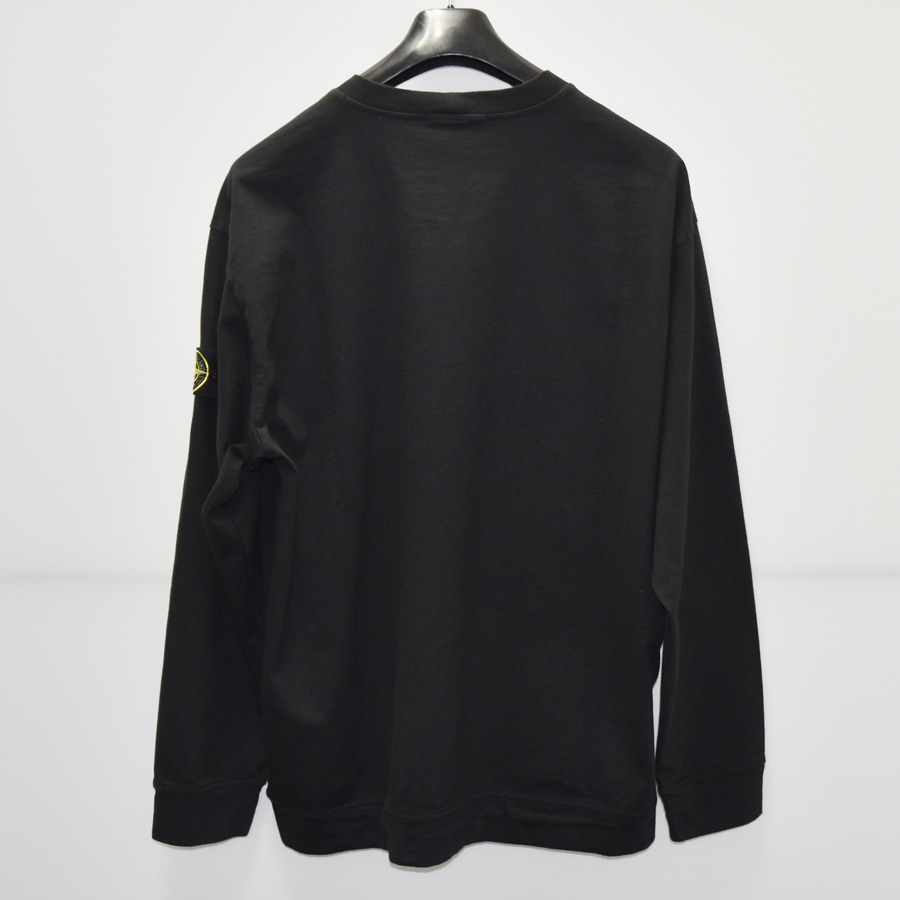 stone island】ストーンアイランド ロンt 肉厚 XL ブラック