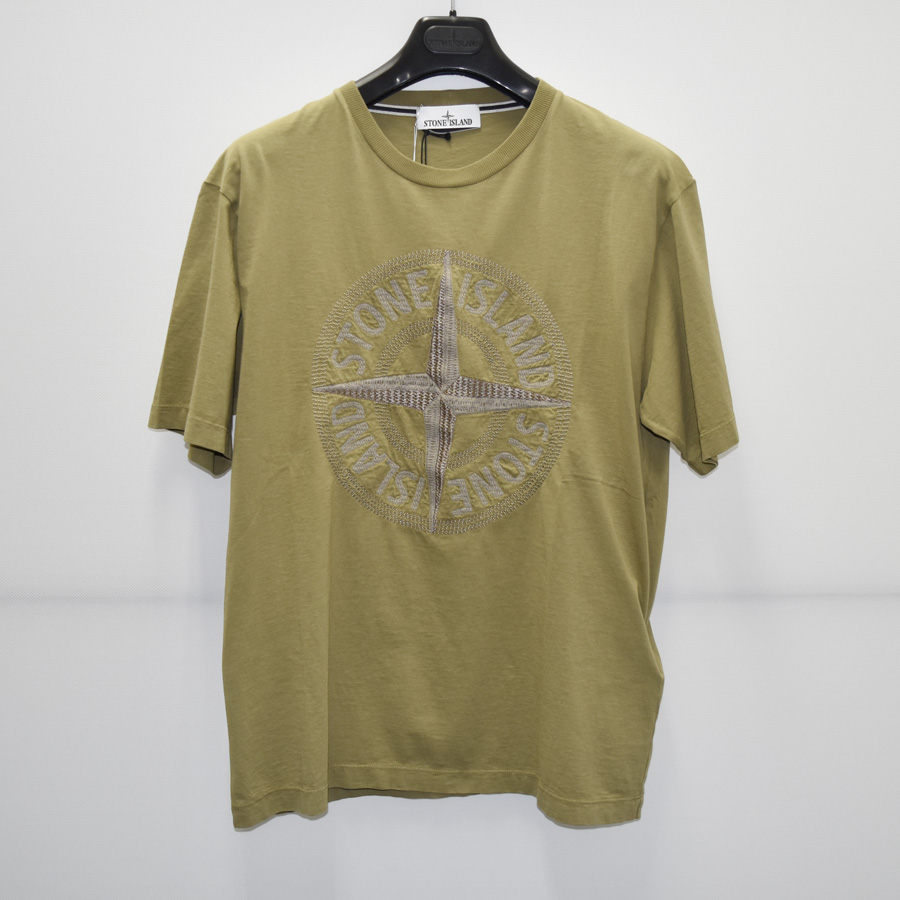 STONE ISLAND コンパスアイコン刺繍Tシャツ[21580-98]