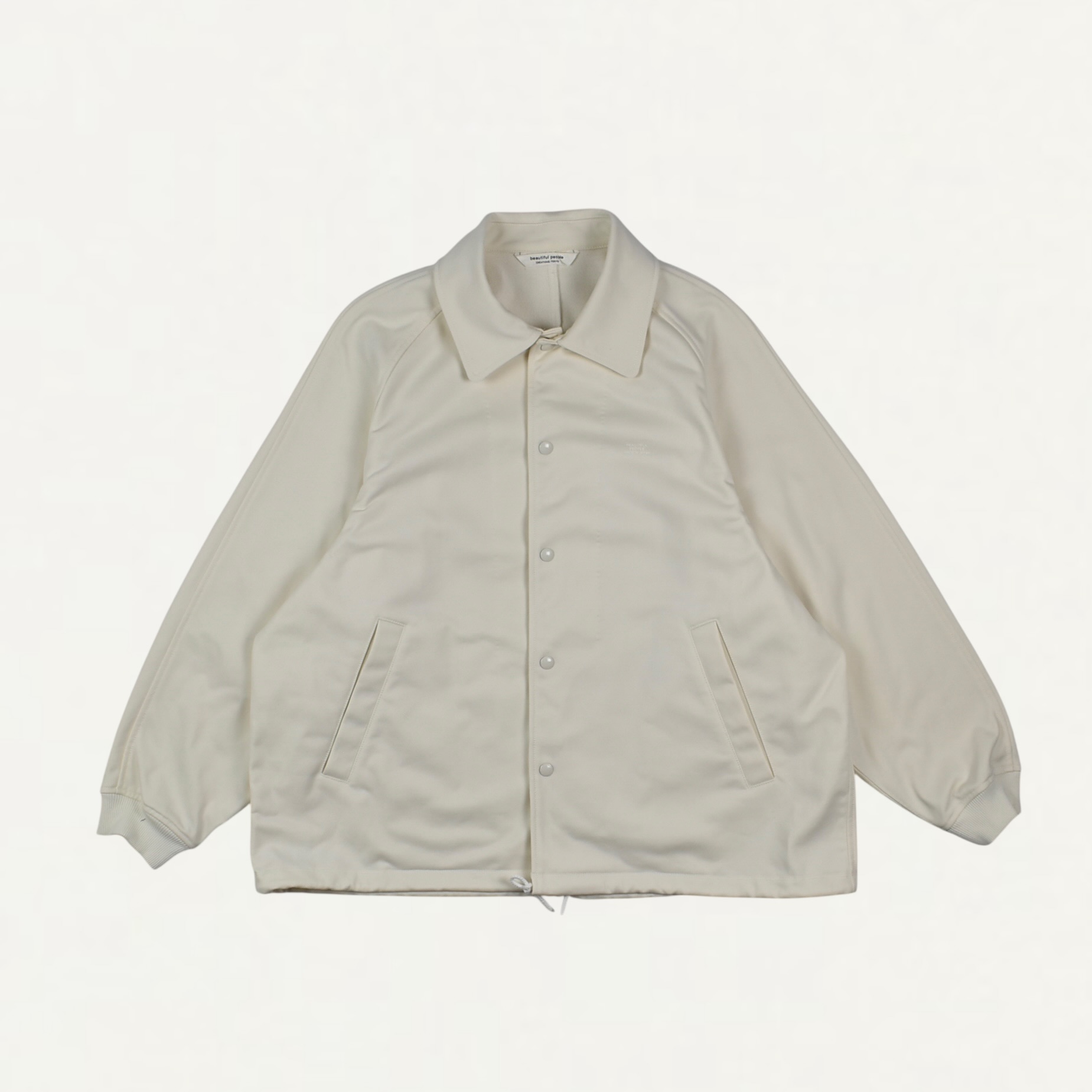 beautiful people nylon shrink sweat coach jacket ecru[1626105009]