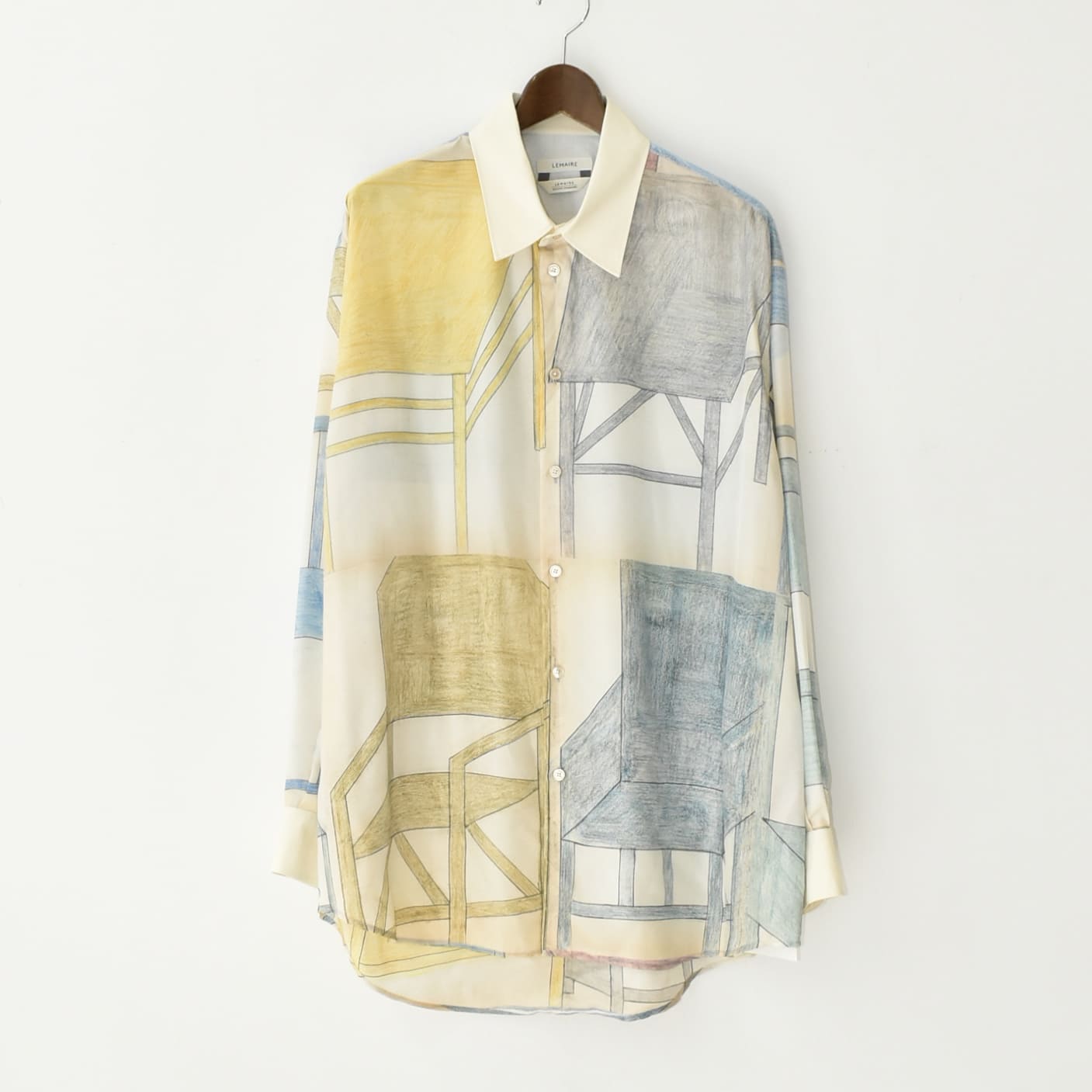 LEMAIRE RELAXED SHIRT CREAMY WHITE / MUL[SH1173 LF1407MU34]