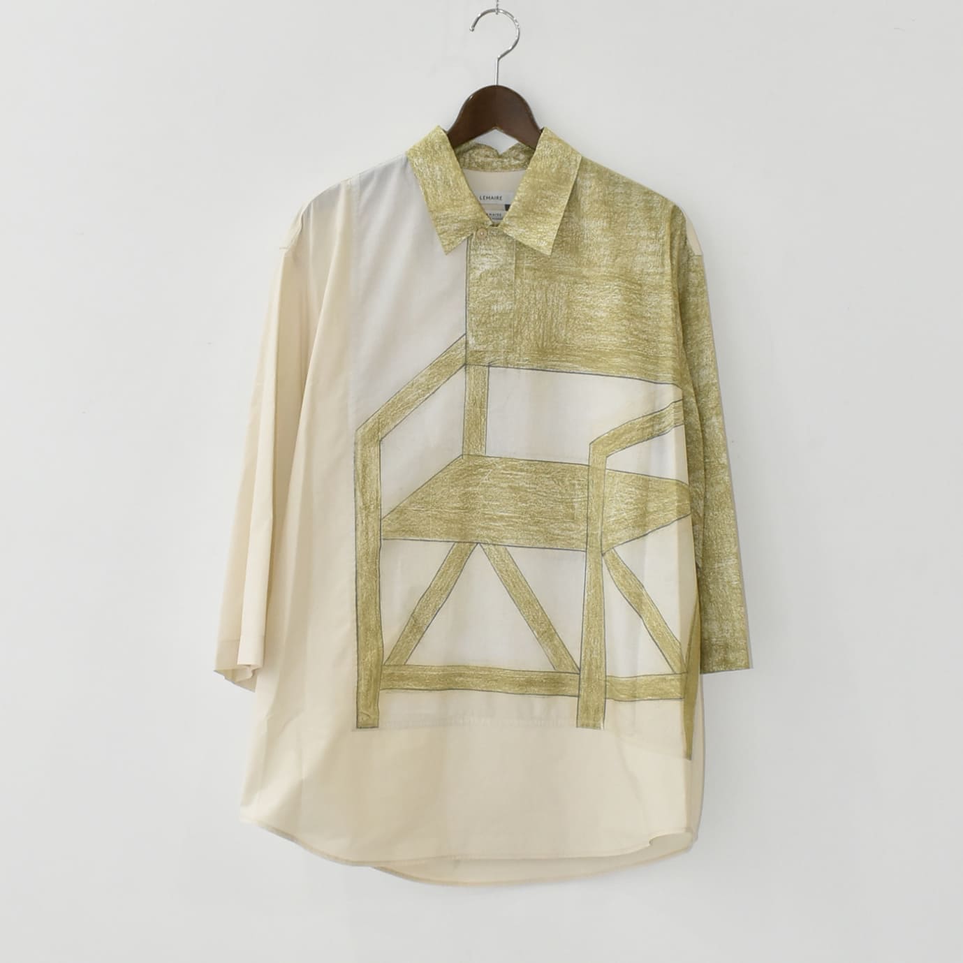 LEMAIRE SS POLO TOP CREAMY WHITE / LIGHT[TO1380]
