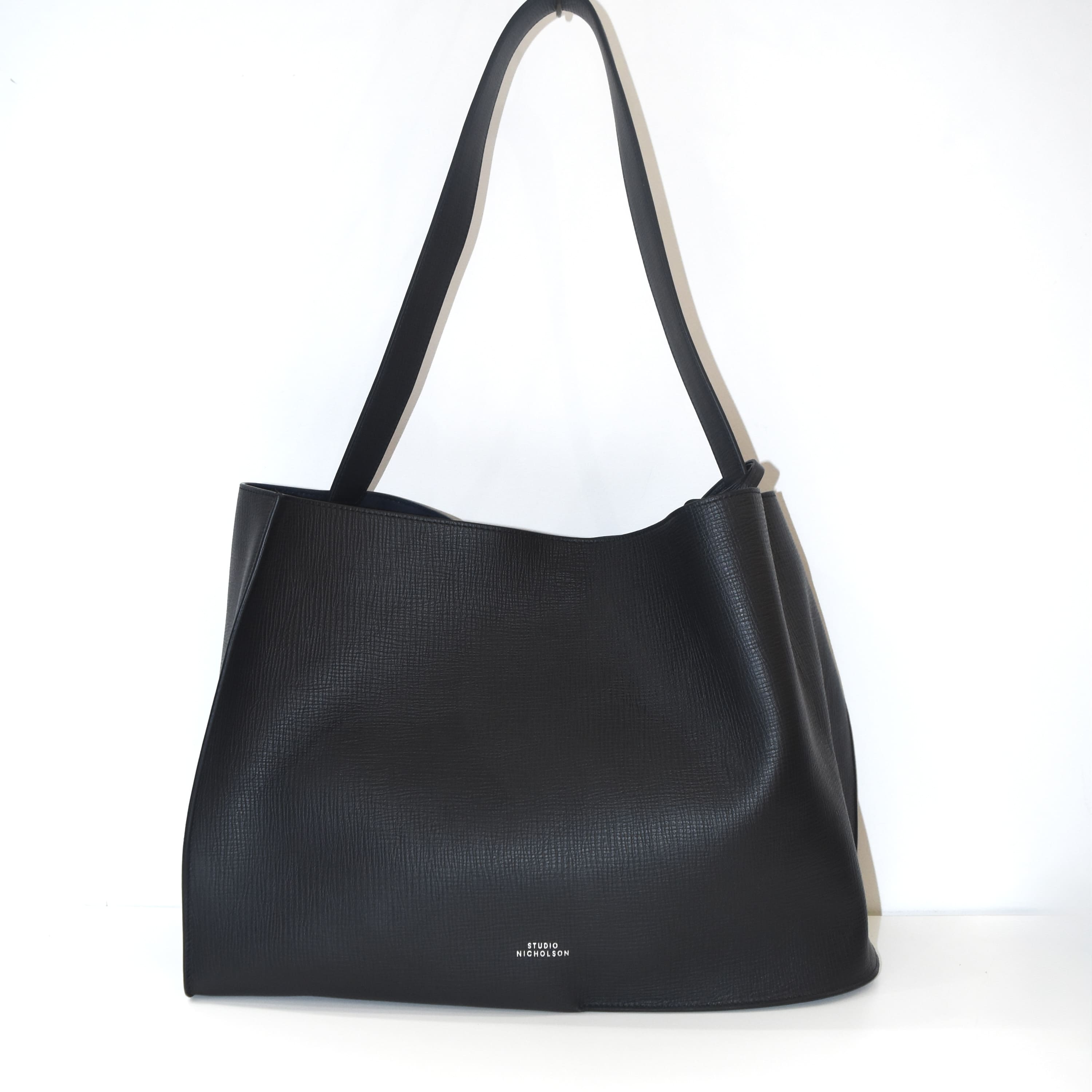 STUDIO NICHOLSON DOUBLET LEATHER BAG IN BLACK[DOUBLET SN-741]