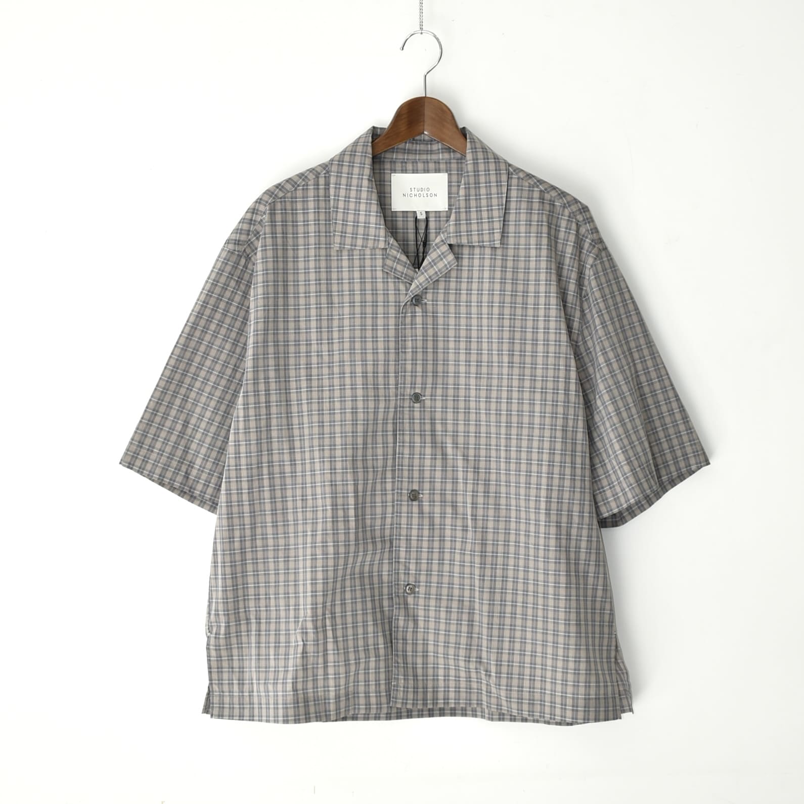 STUDIO NICHOLSON SHORT SLEEVE CAMP SHIRT MULTI[KLINE SNM-1272]