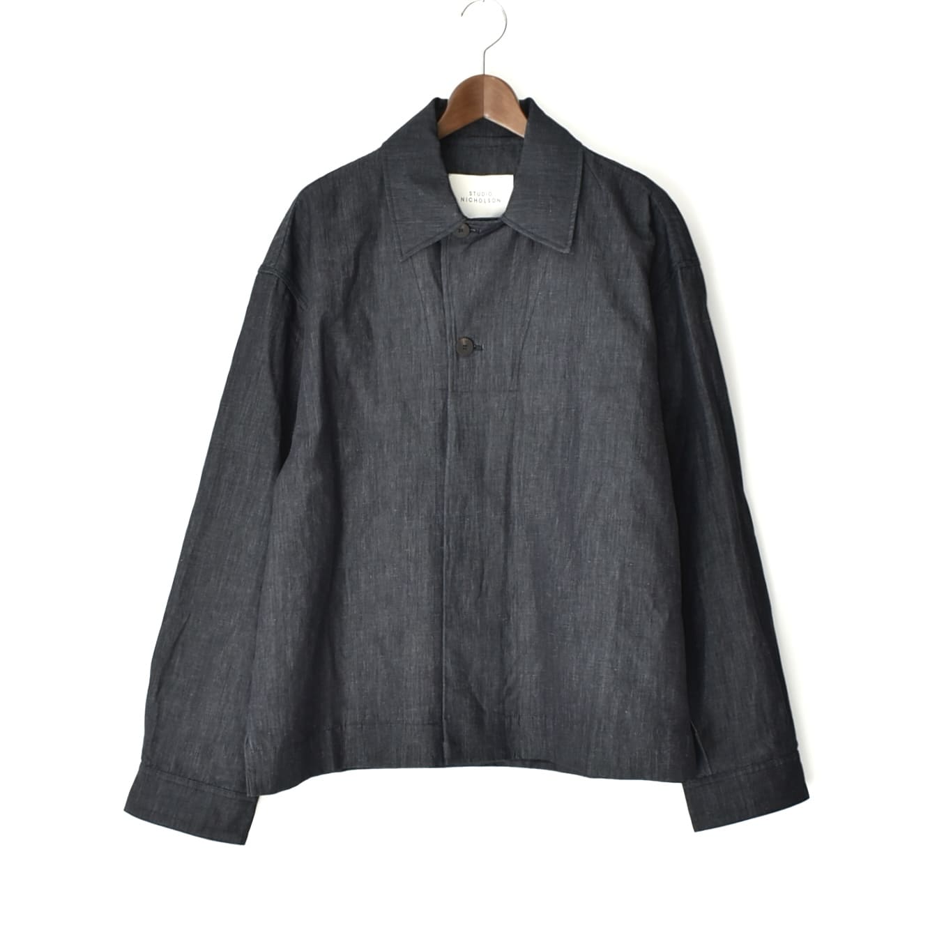 STUDIO NICHOLSON CASUAL OVERSHIRT JACKET INDIGO[RICK SNM-1191]