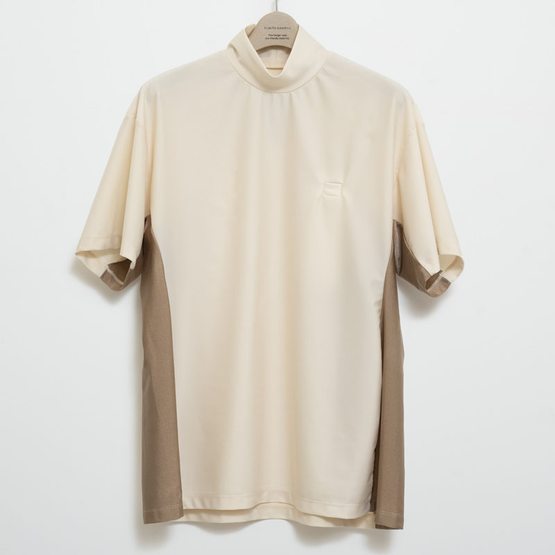 FUMITO x CONVERSE Trapeze rash T-sh[Fu9-CUu-01-BEG]