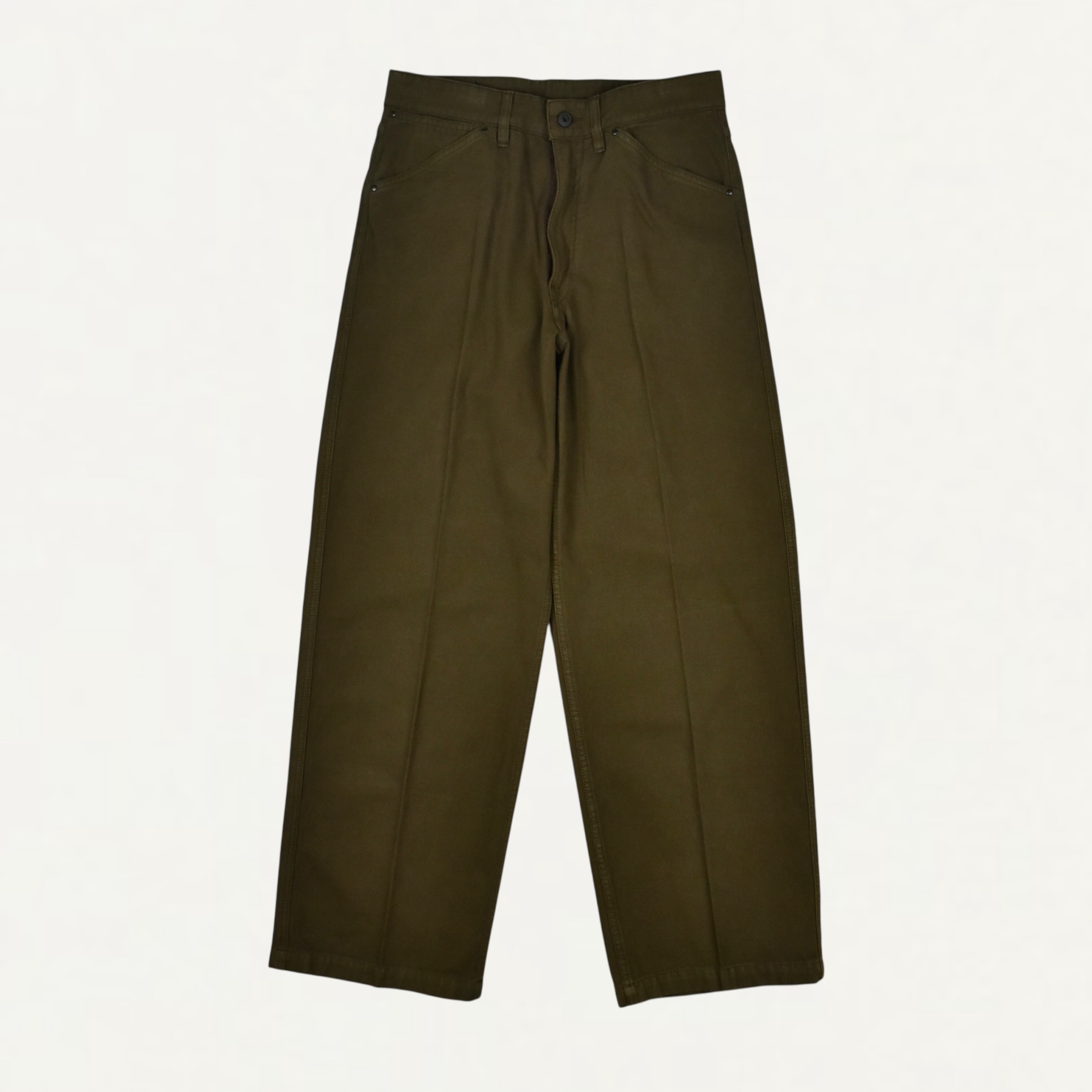 LEMAIRE WIDE PANTS IN DYED BROKEN TWILL CACAO[PA1306 LD1067]