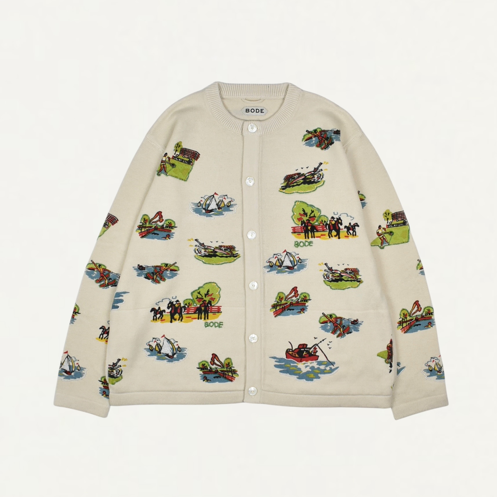 BODE BEADED CAMP CARDIGAN MULTI[MRS26KT020]