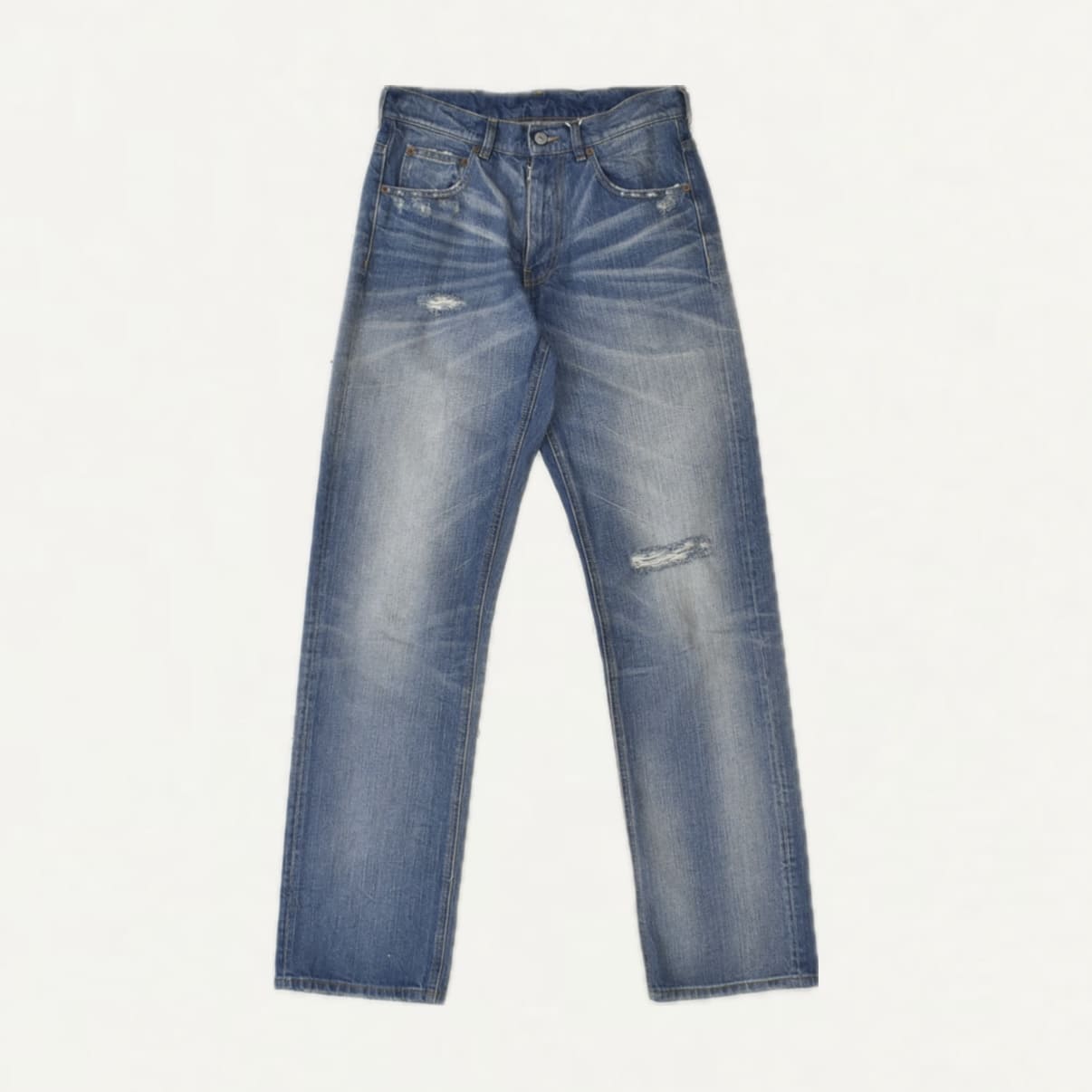 MM6 MAISON MARGIELA Distressed 5-pocket jeans Blue[SH0LA0019]