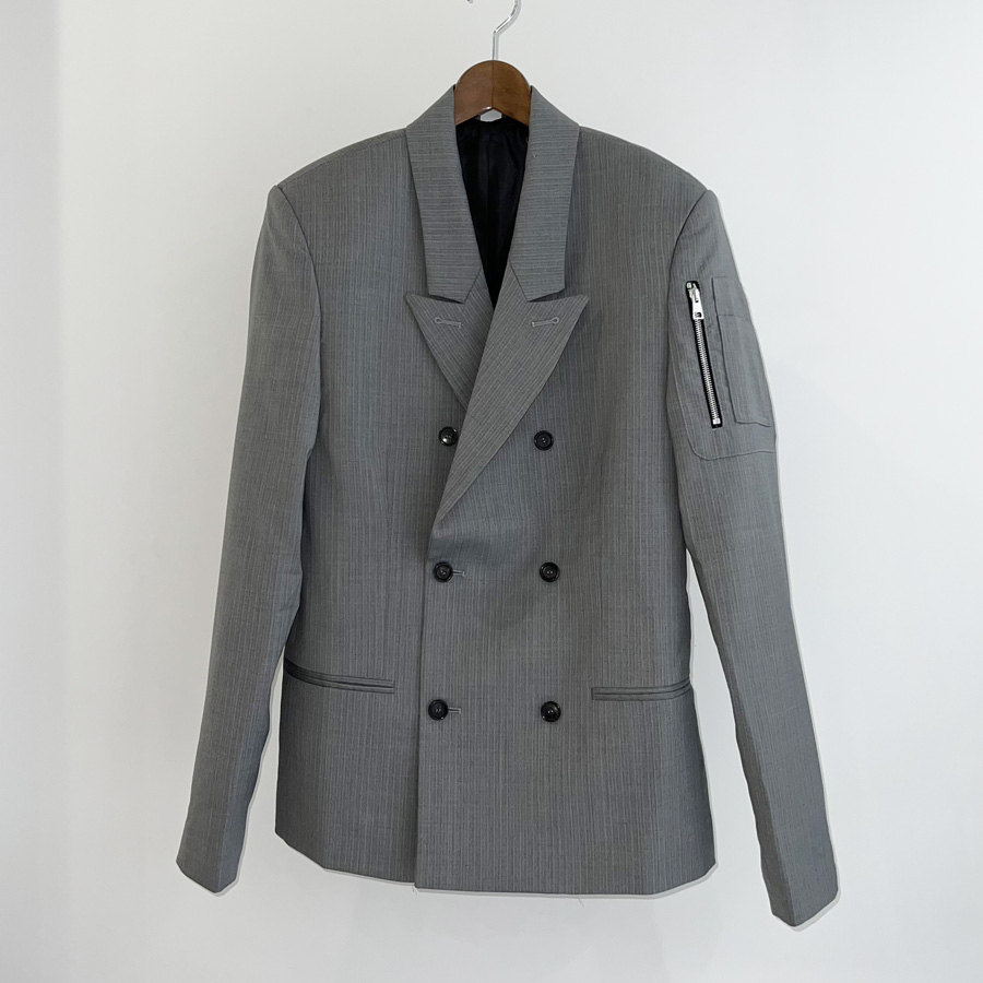 WINNIE DOUBLE BREASTED BLAZER GRAY