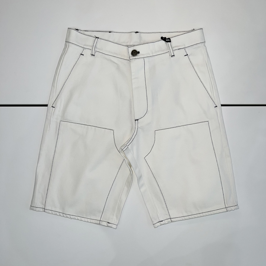 WINNIE DENIM SHORTS IVORY