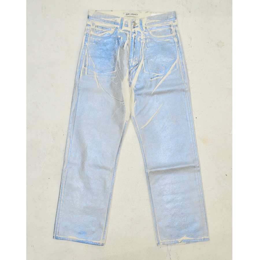 OUR LEGACY THIRD CUT Blue Foil Denim[M2235TBF]