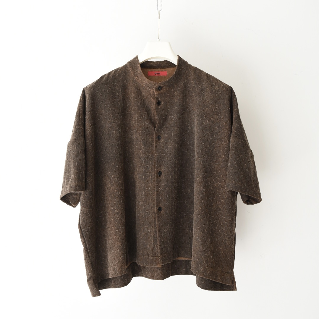 Oira 佛山の泥染めシャツ [Brown]