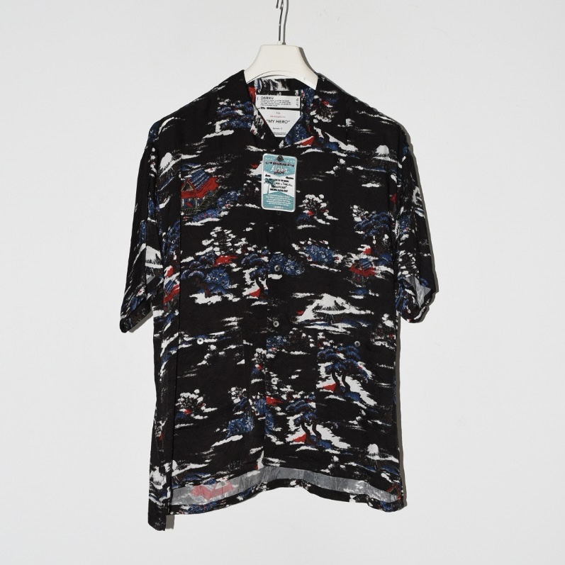 DAIRIKU "Cliff" Aloha Shirt Black[24SS S-9]
