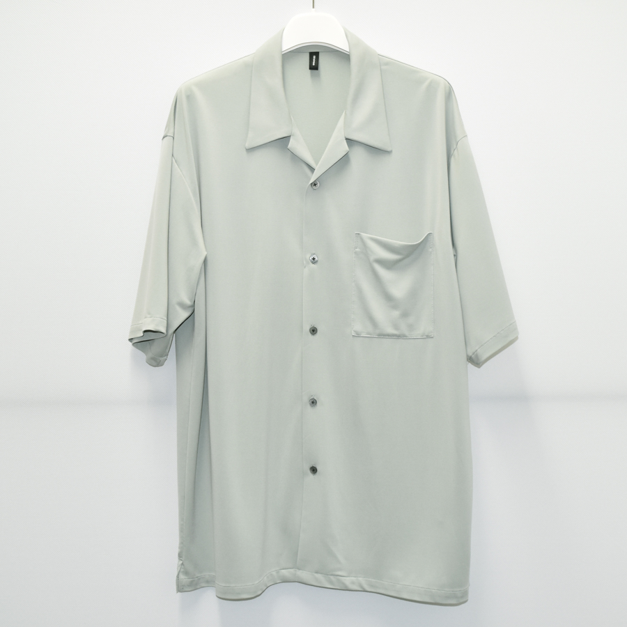 08sircus Cupro jersey open collar shirt[SH06-mint green]
