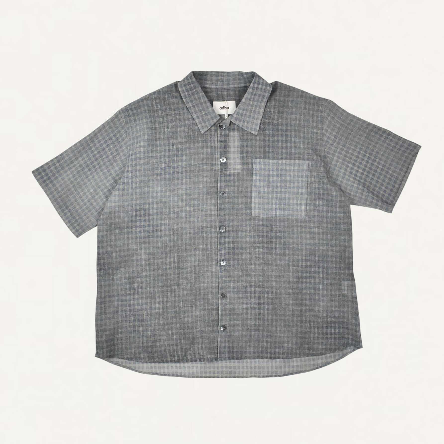 Colbo Short Sleeve Shirts Damaged Blue[SS010-283]
