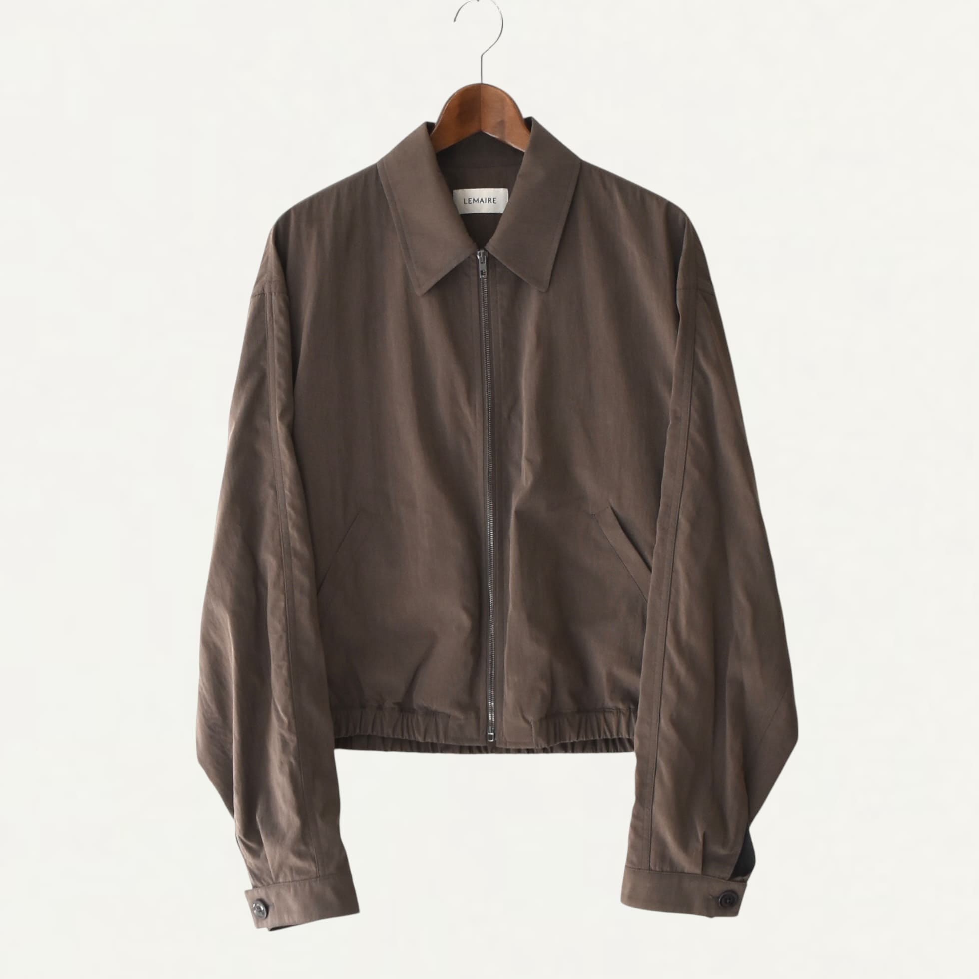 LEMAIRE ZIPPED BLOUSON WALNUT[OW1124 LF1370BR46]