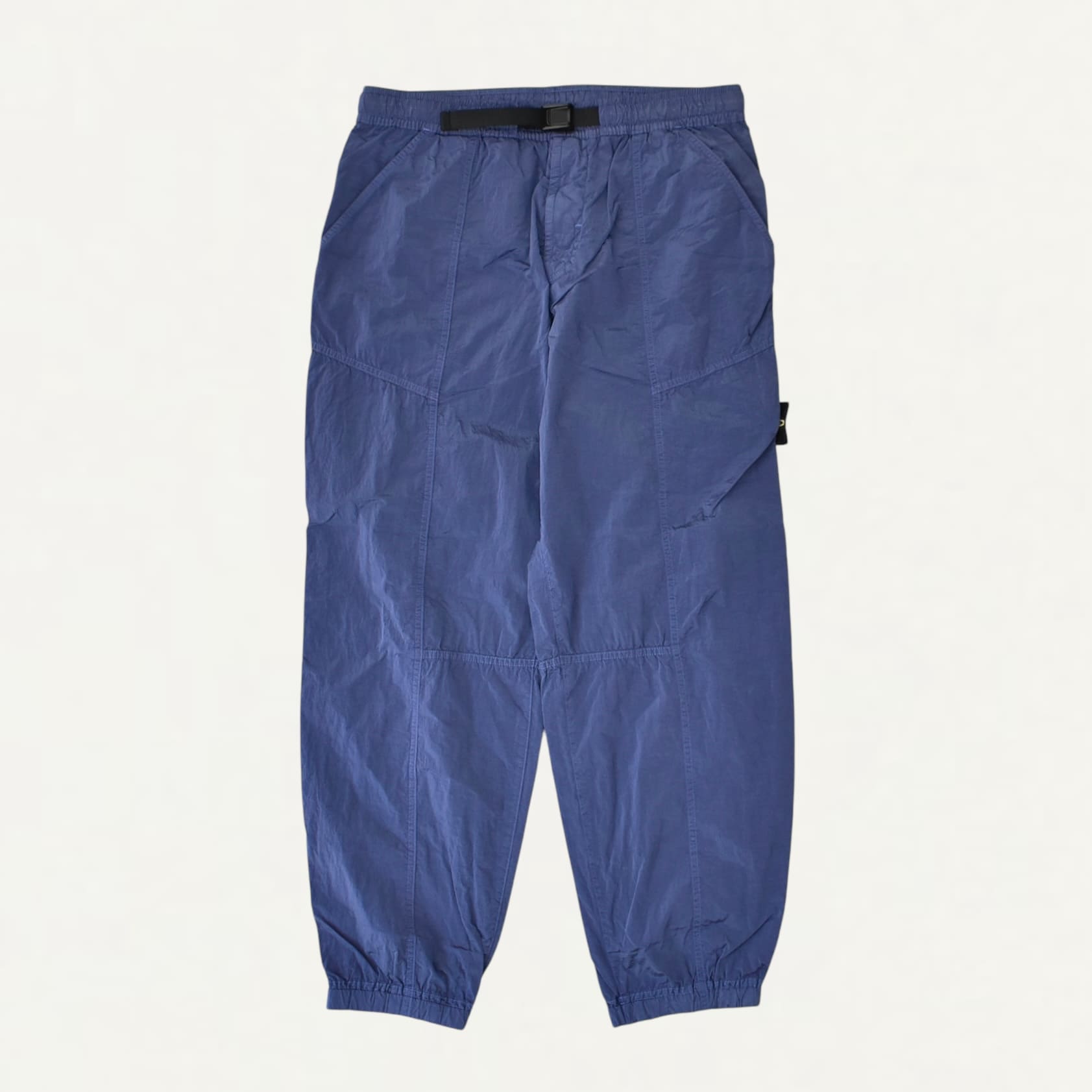 STONE ISLAND Comfort fit jogger trousers with nylon tape belt Lavender[K1S153100032]