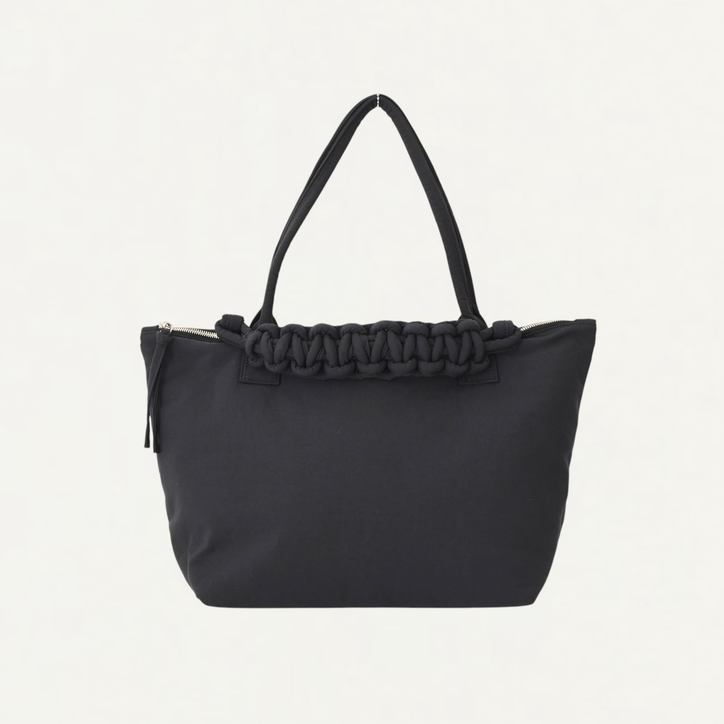 SAGAN Vienna PAZAR TOTE M PLANT DYE NYLON Charcoal black