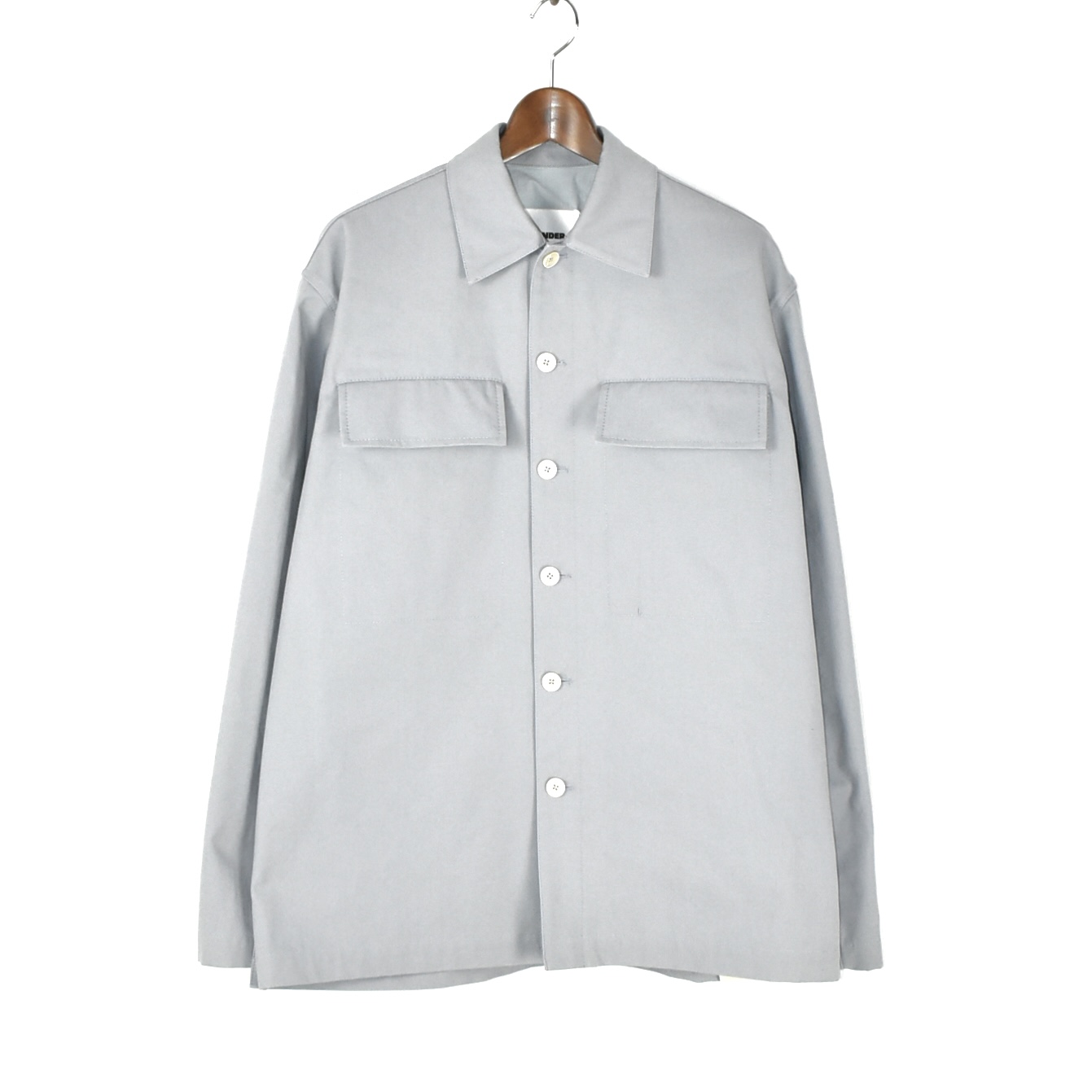 JIL SANDER Overshirt pewter blue[J47DL0169J45267051]