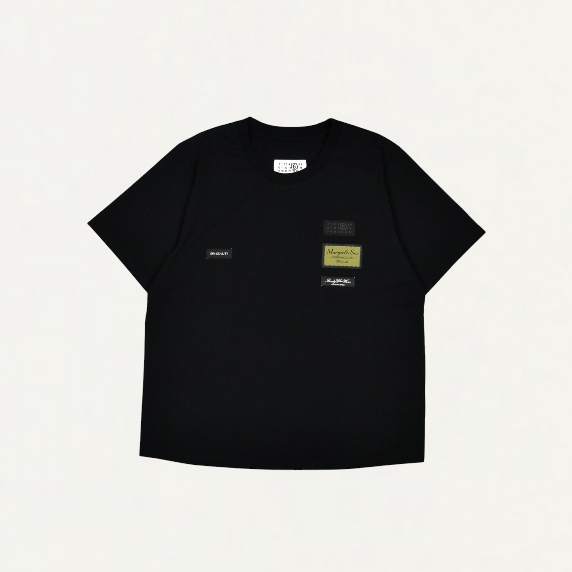 MM6 MAISON MARGIELA Label patch T-shirt Black[SH0GC0069]
