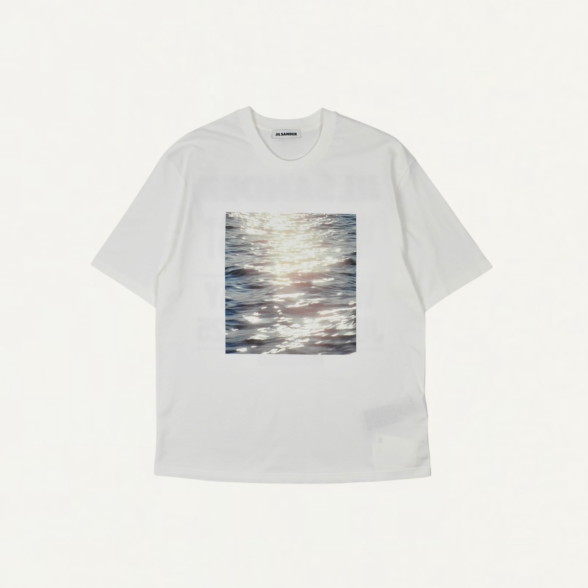 JIL SANDER Cotton Crew-Neck T-Shirt Medium Shade Photograph[J21GC0199]