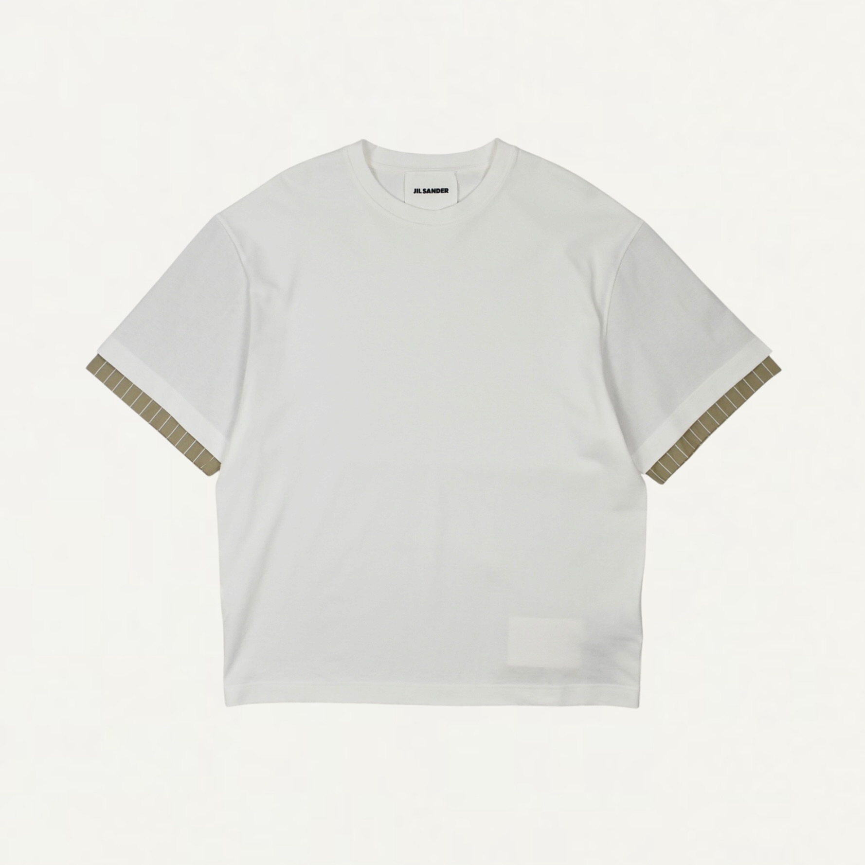 JIL SANDER Cotton Crew-Neck T-Shirt Optic White[J22GC0234]