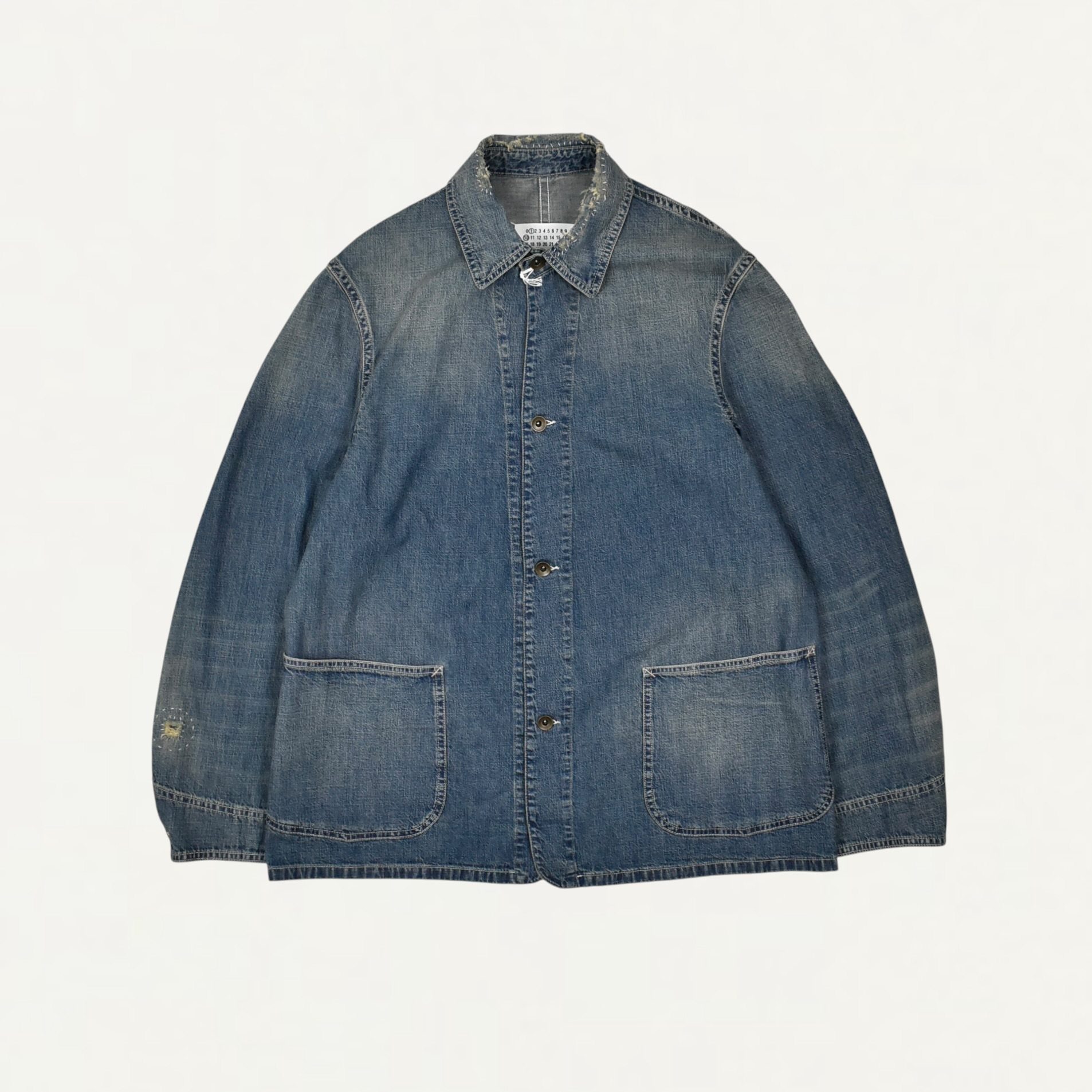 Maison Margiela Denim caban jacket Blue[S50AM0658]