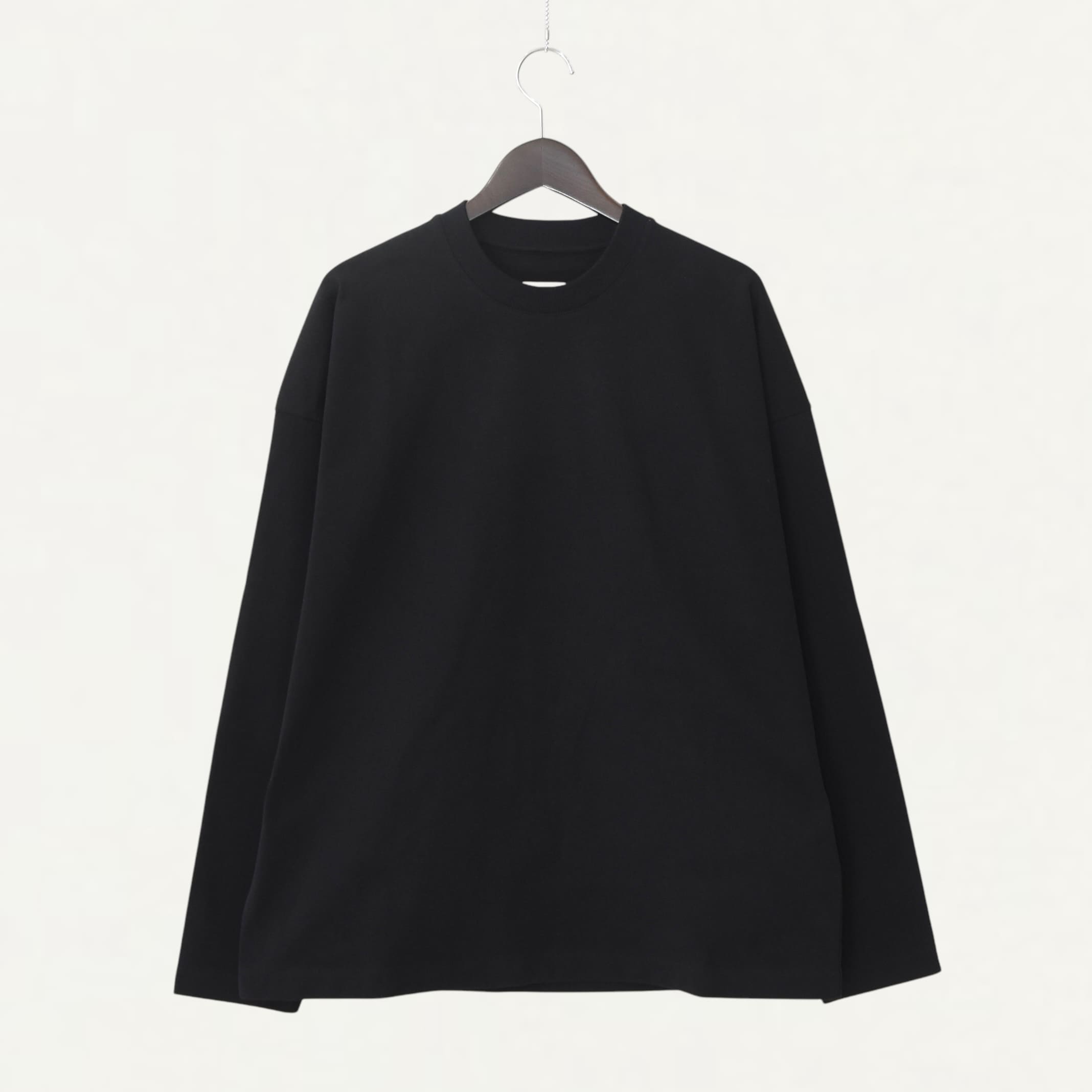 JIL SANDER Crew nack L/S T-shirt black[J22GC0200]