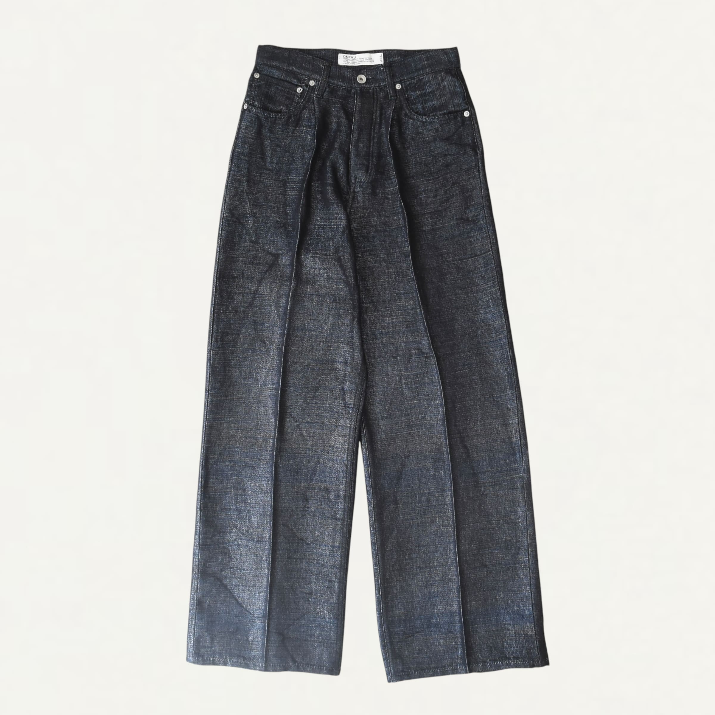 DAIRIKU "Wide" Linen Denim Pants Indigo[25SS L-DNM3]