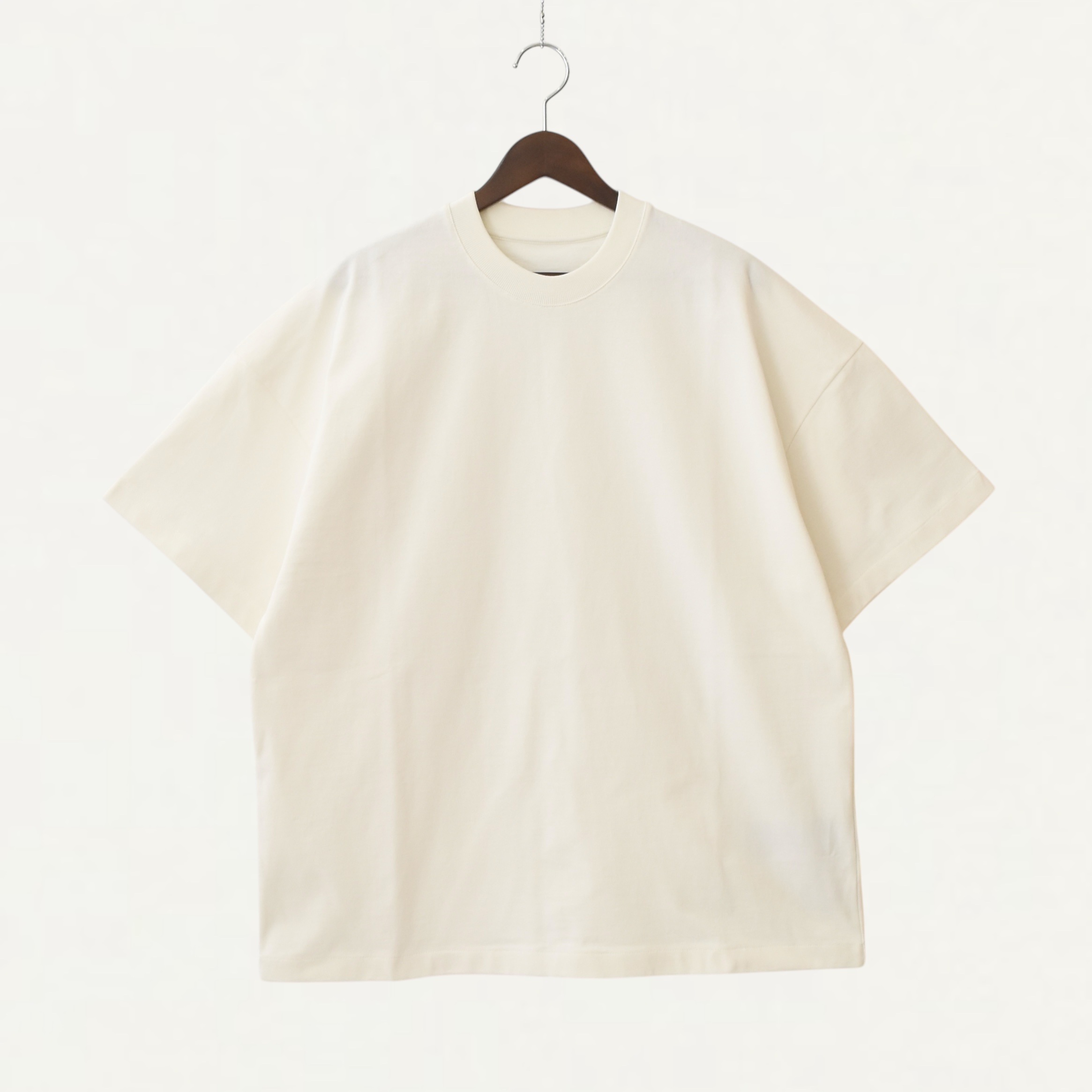 JIL SANDER Crewneck S/S T-shirt porcelain[J22GC0195]