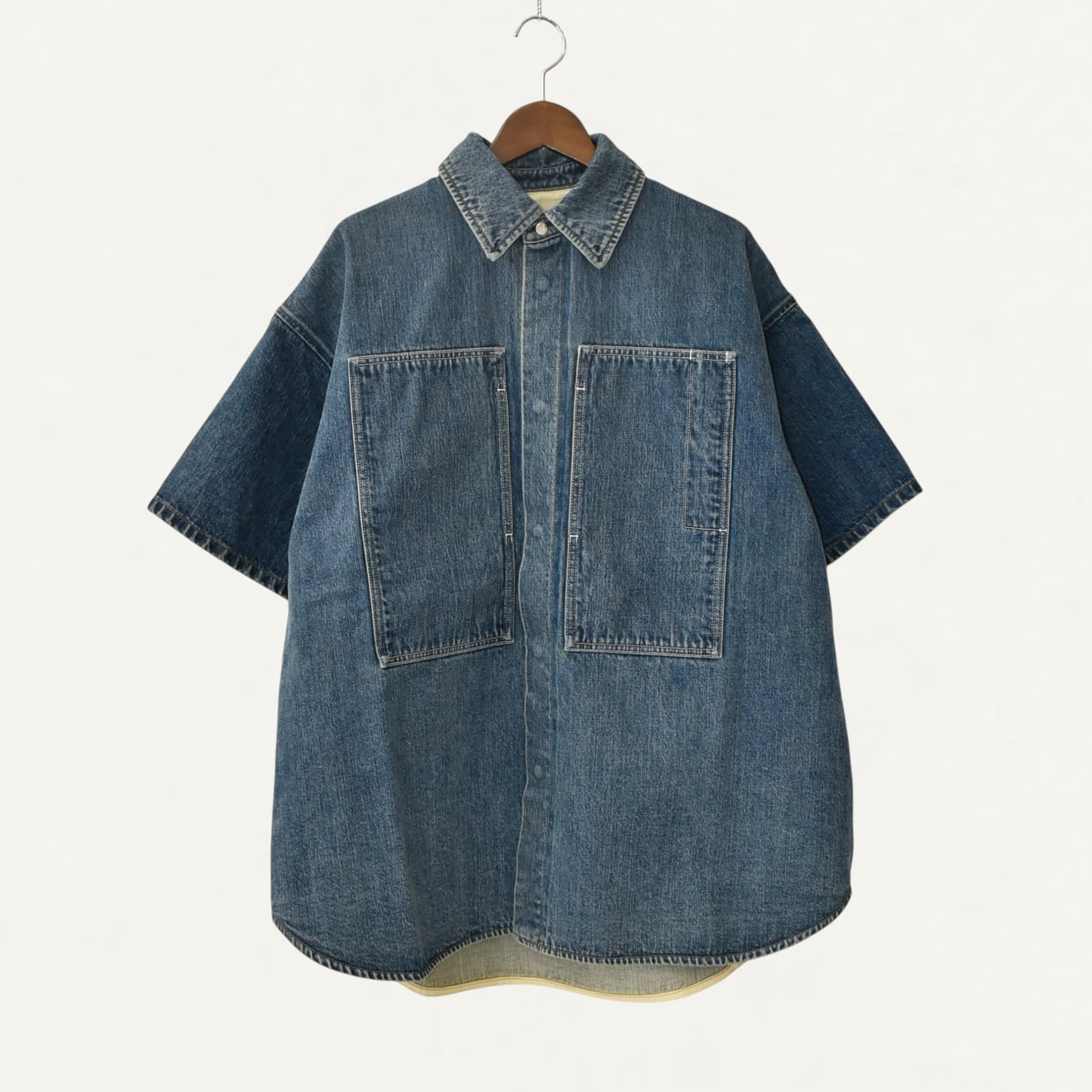 JIL SANDER+ S/S Denim Shirt Blue[J47DL0168]