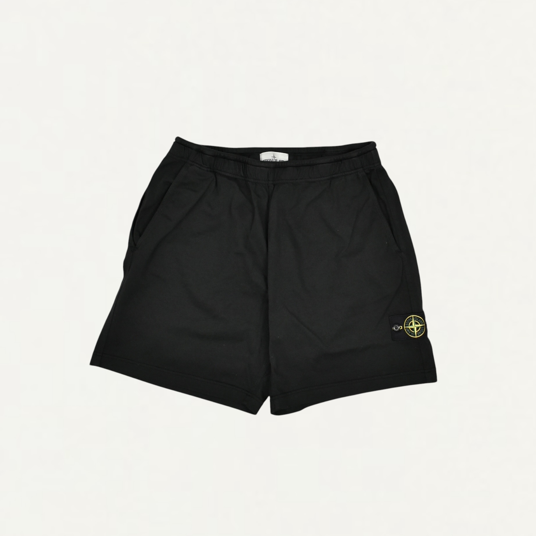 STONE ISLAND 6200009 Organic cotton fleece short pant Black[L1S156200009S0B50V0029]