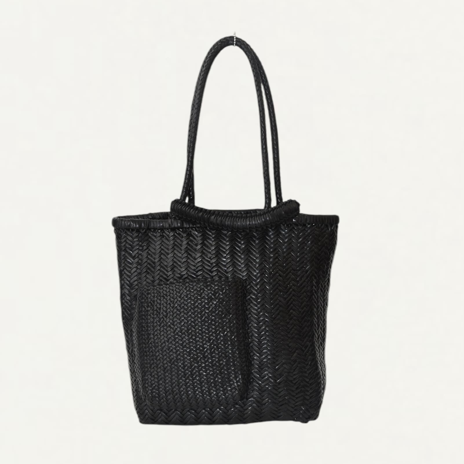 SAGAN Vienna Pazar Book Tote Handwoven Black[M_01PW PAZAR]