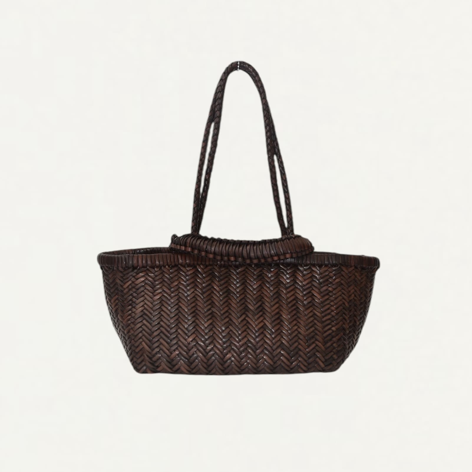 SAGAN Vienna TOTE BOAT WOVEN BROWN[M_01BW]