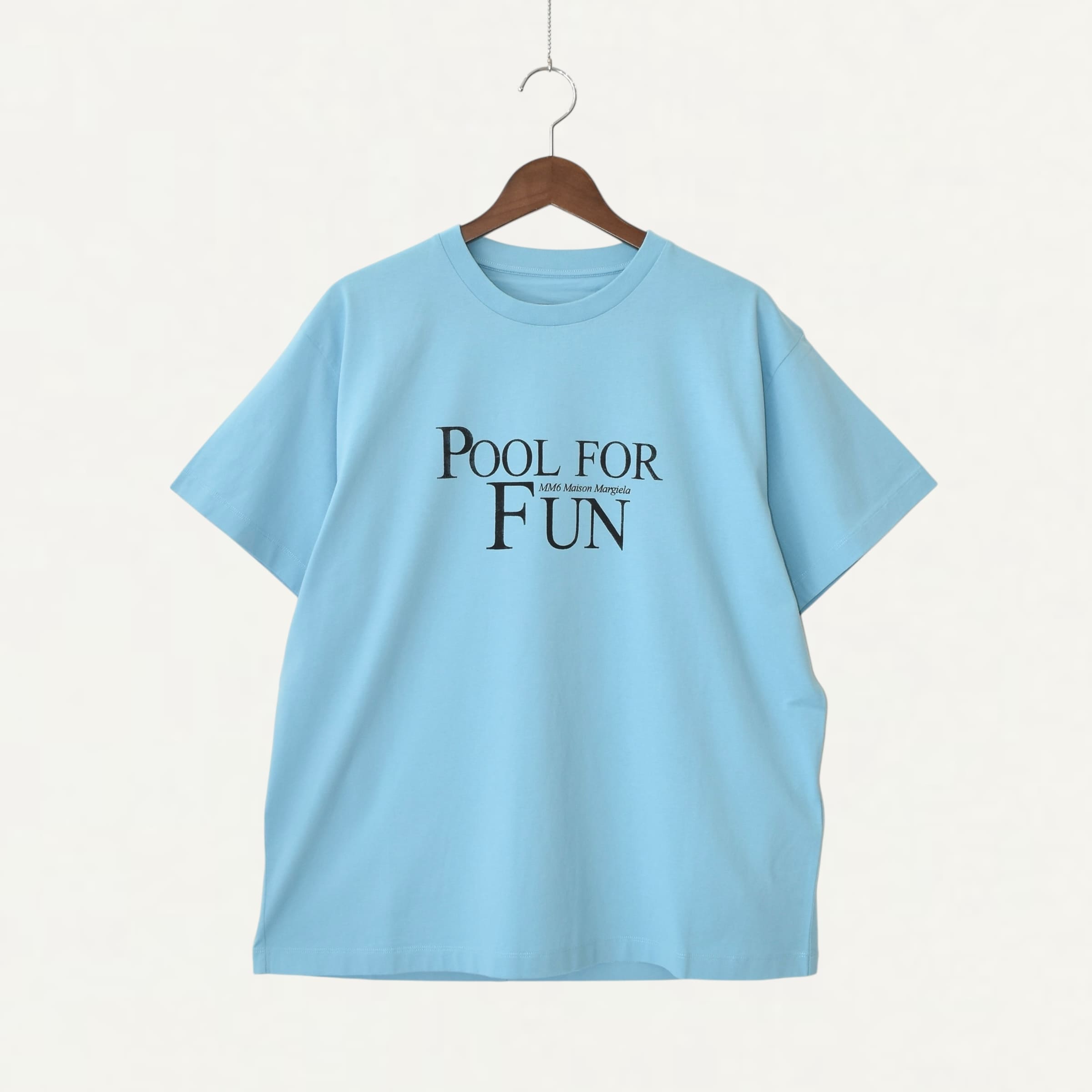 MM6 MAISON MARGIELA "POOL FOR FUN" S/S T-Shirts Turquoise[SH0GC0044]